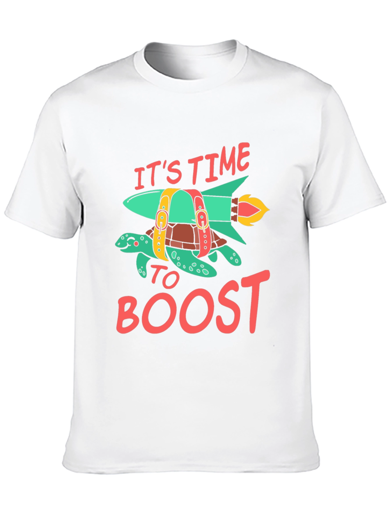 Time to Boost Rocket Turtle Graphic Tee
