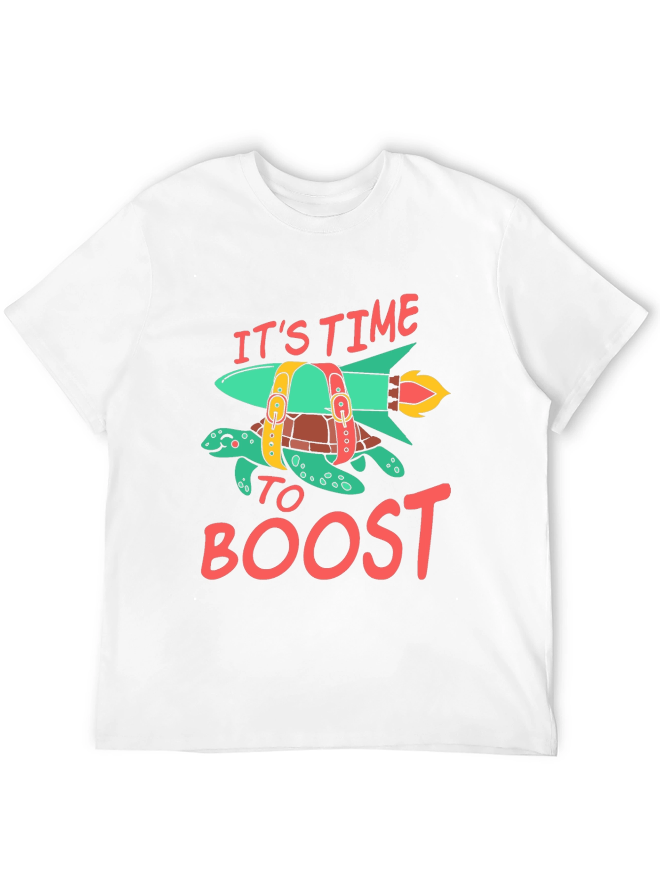 Time to Boost Rocket Turtle Graphic Tee
