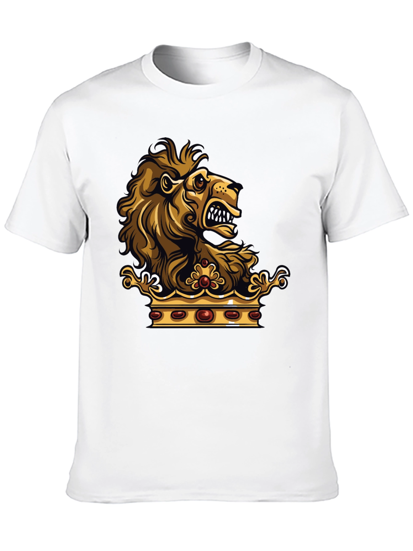 Lion Crown Graphic Black T-Shirt