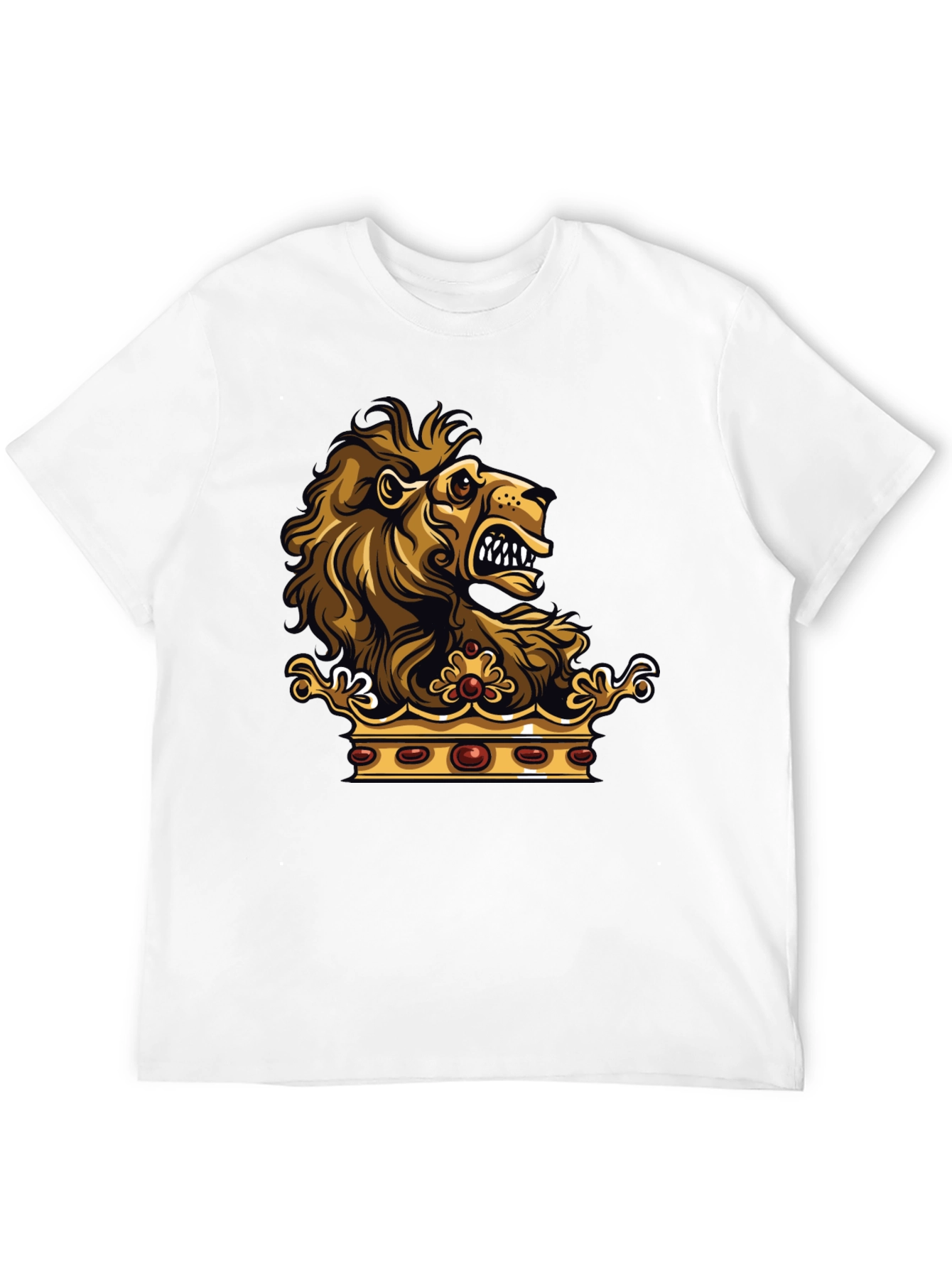 Lion Crown Graphic Black T-Shirt