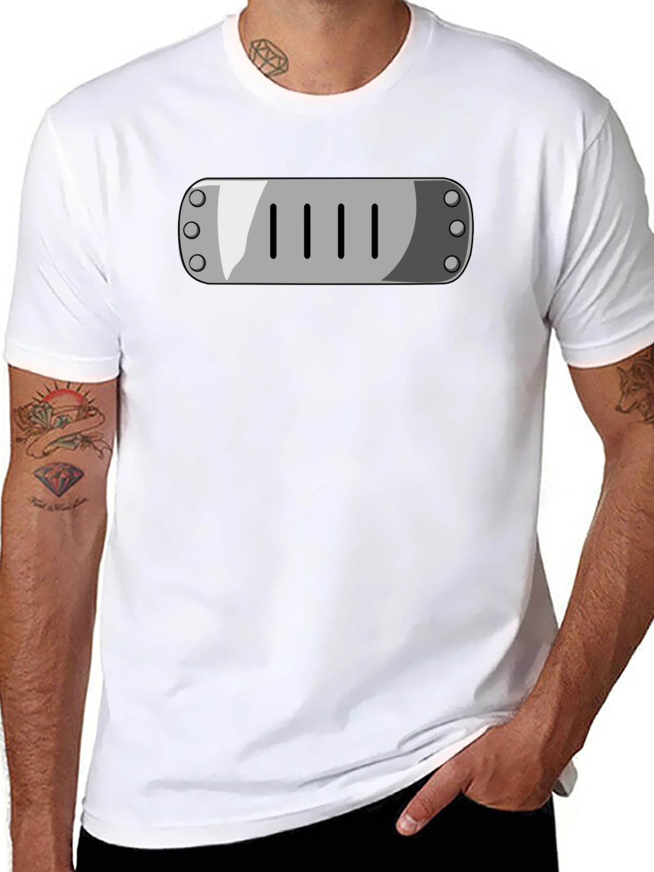 Anime Symbol Graphic Black T-Shirt