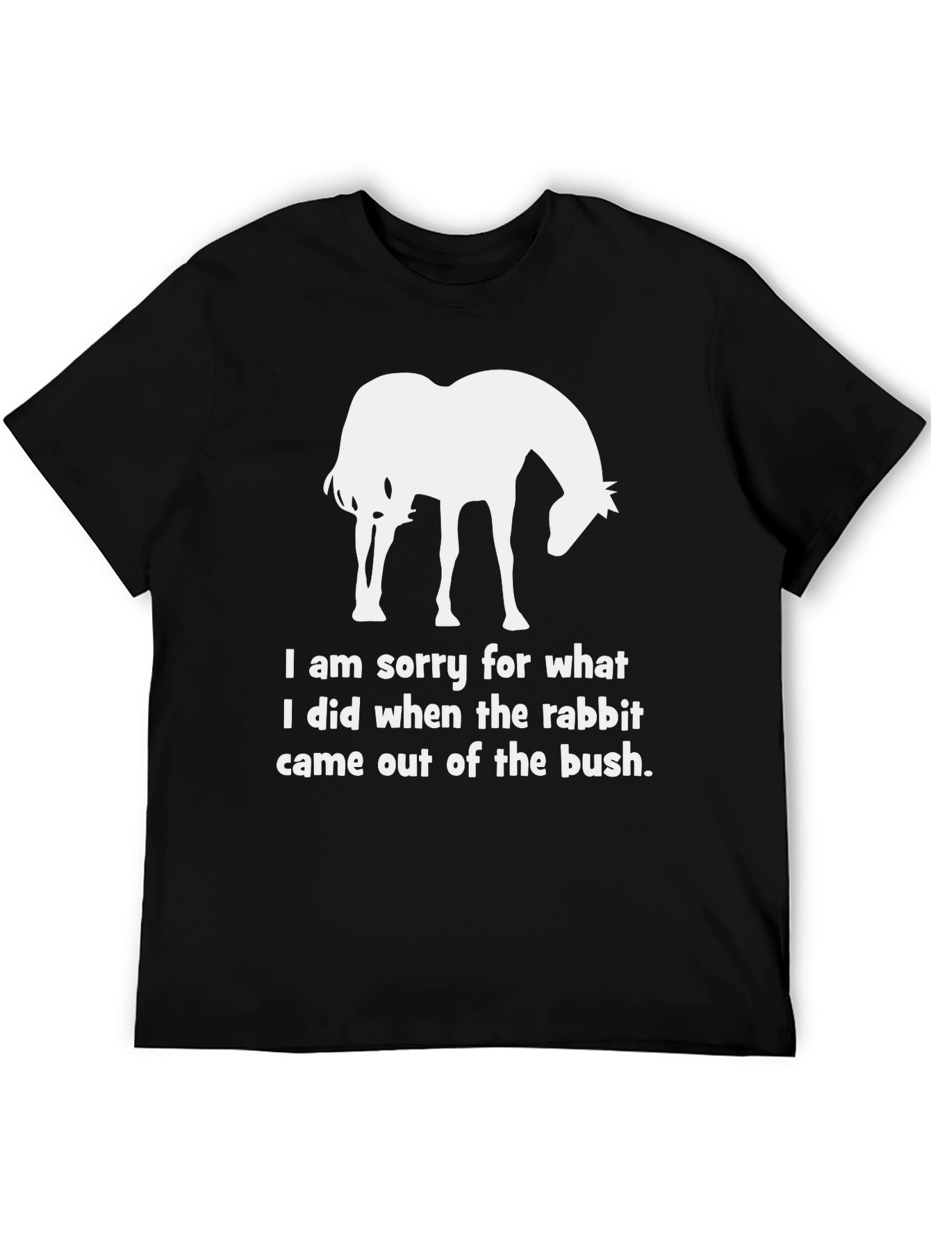 Funny Horse & Rabbit Graphic T-Shirt