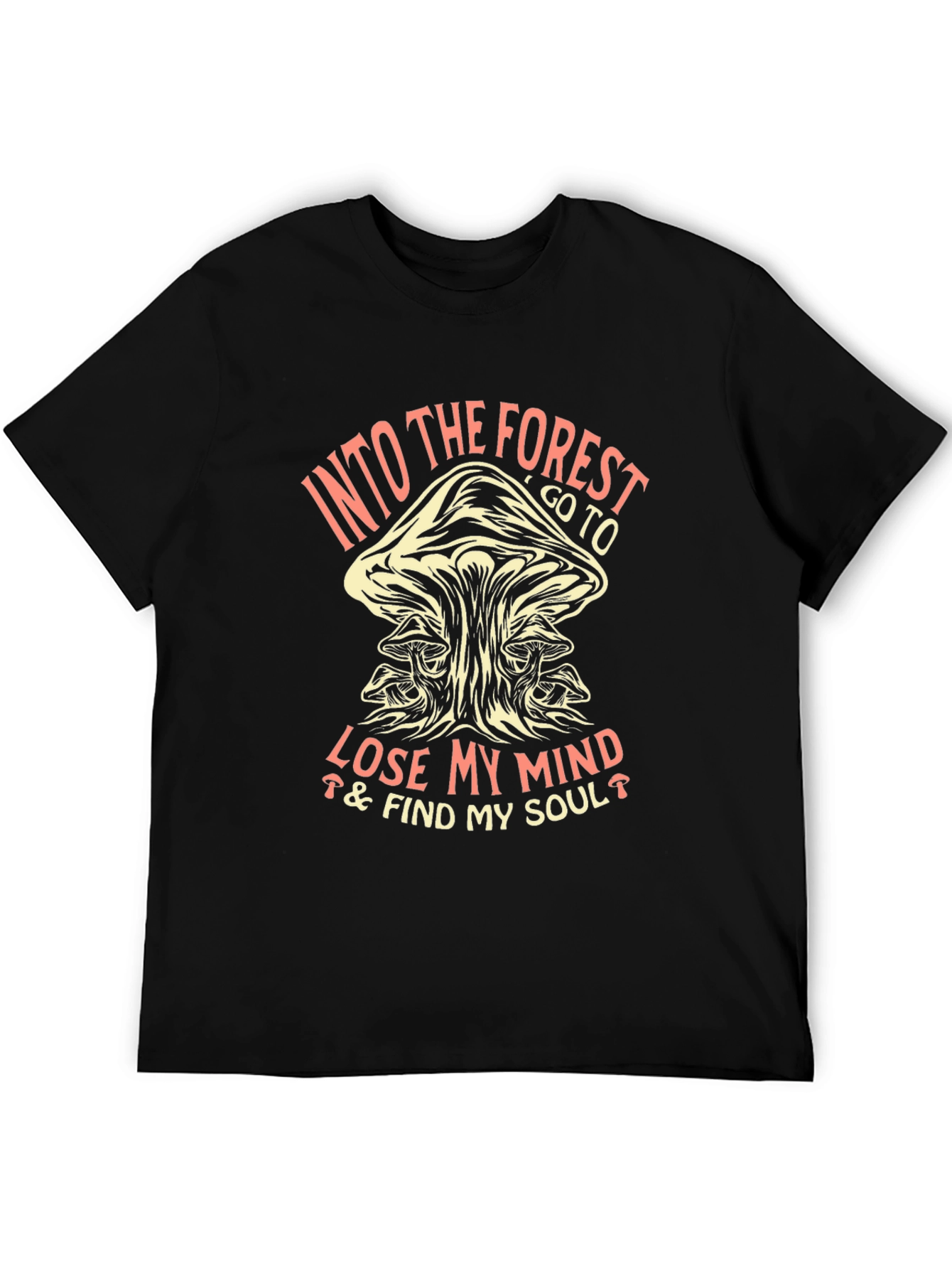 Into the Forest Mushroom Graphic T-Shirt
