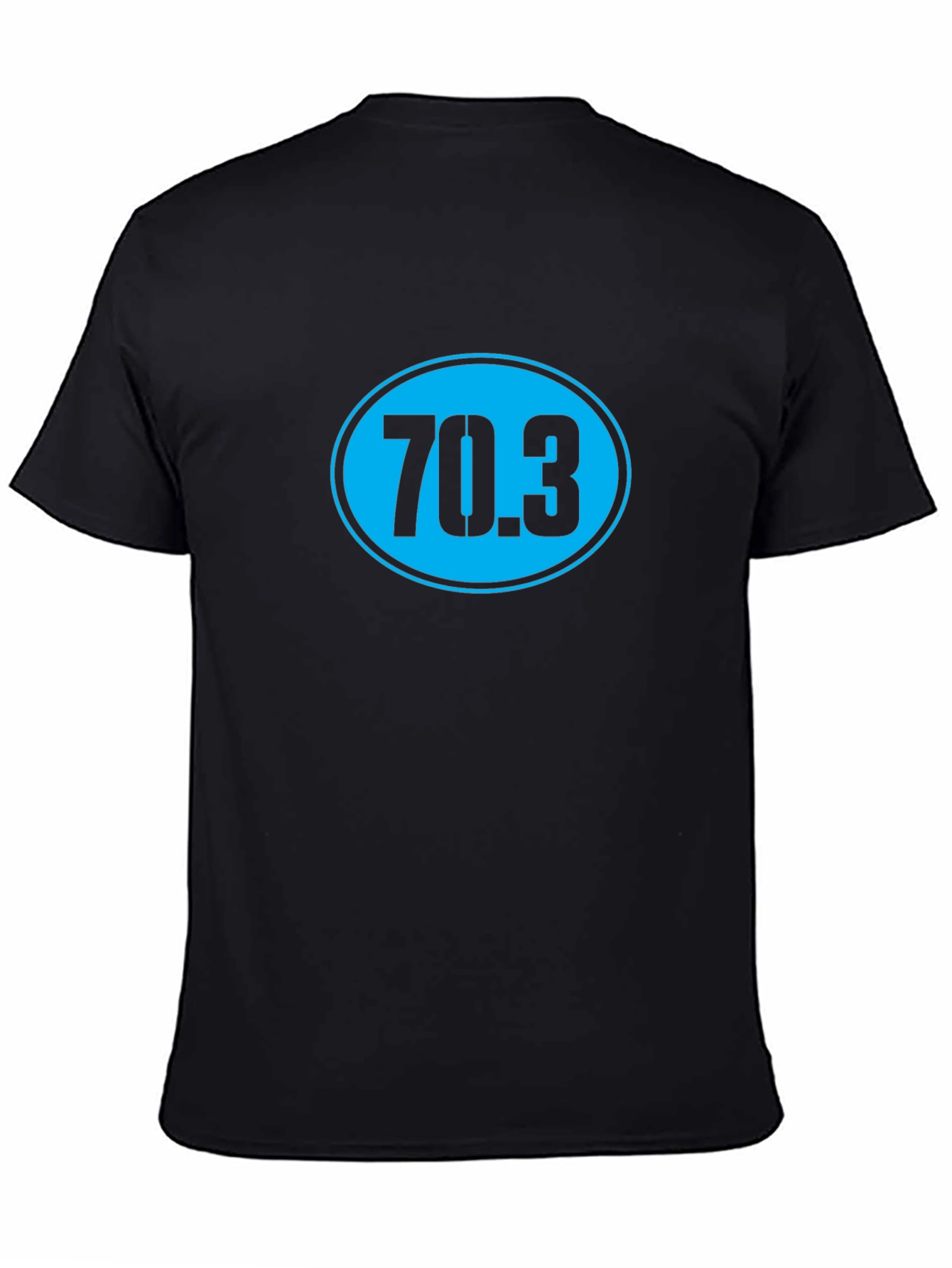 70.3 Triathlon T-Shirt - Black Cotton Tee