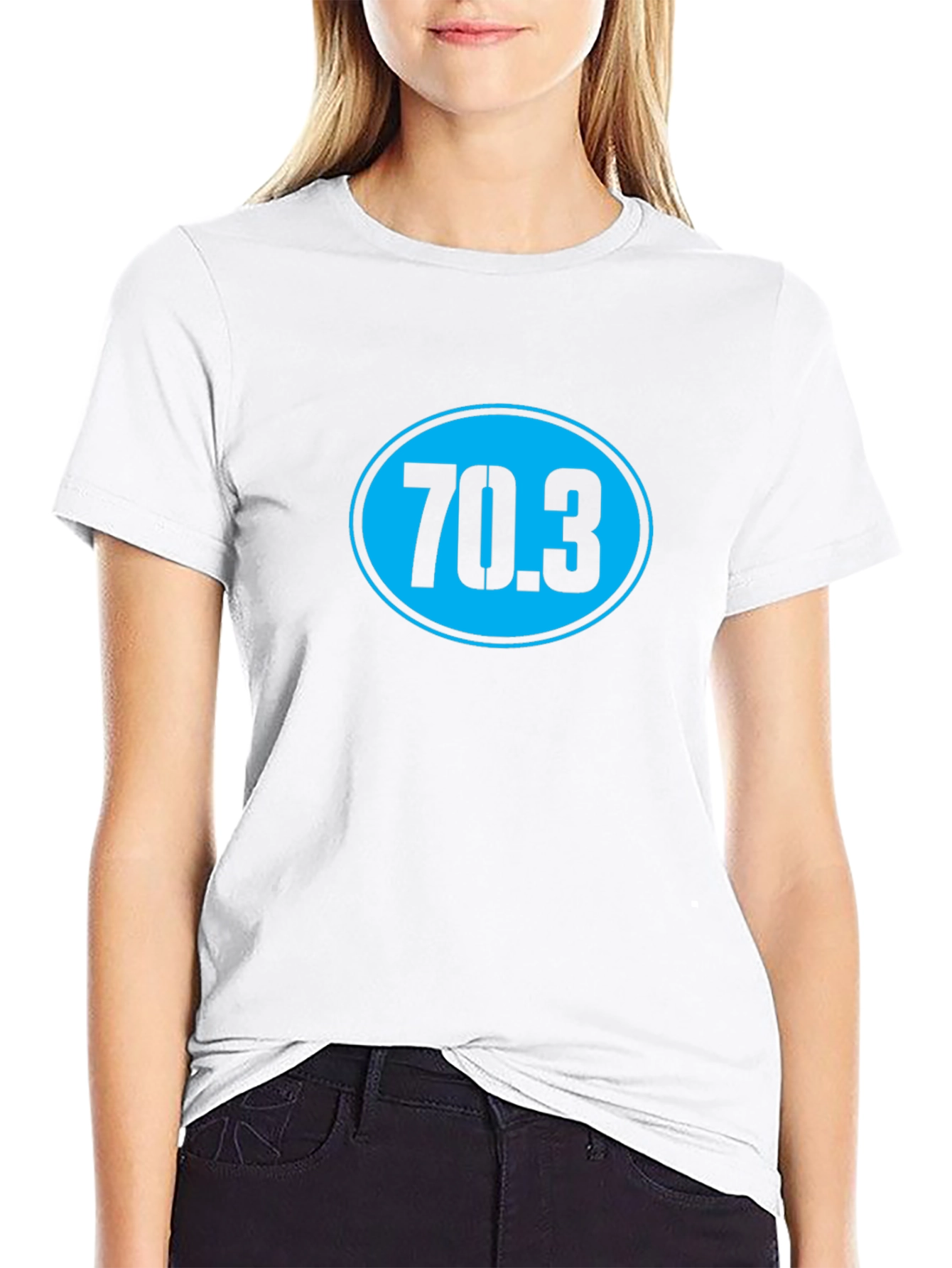 70.3 Triathlon T-Shirt - Black Cotton Tee