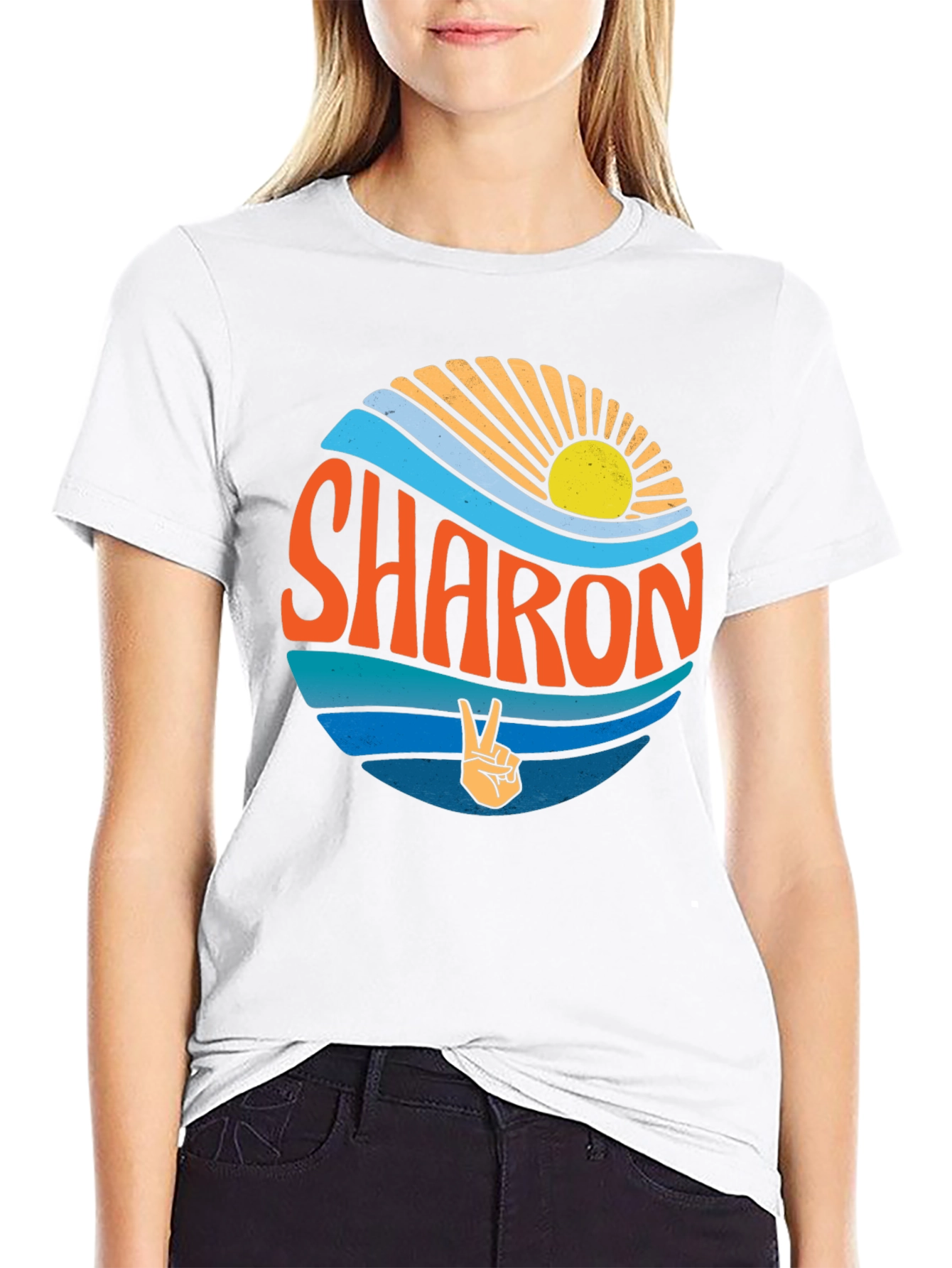 Sharon Retro Graphic Tee - Peace & Sunshine