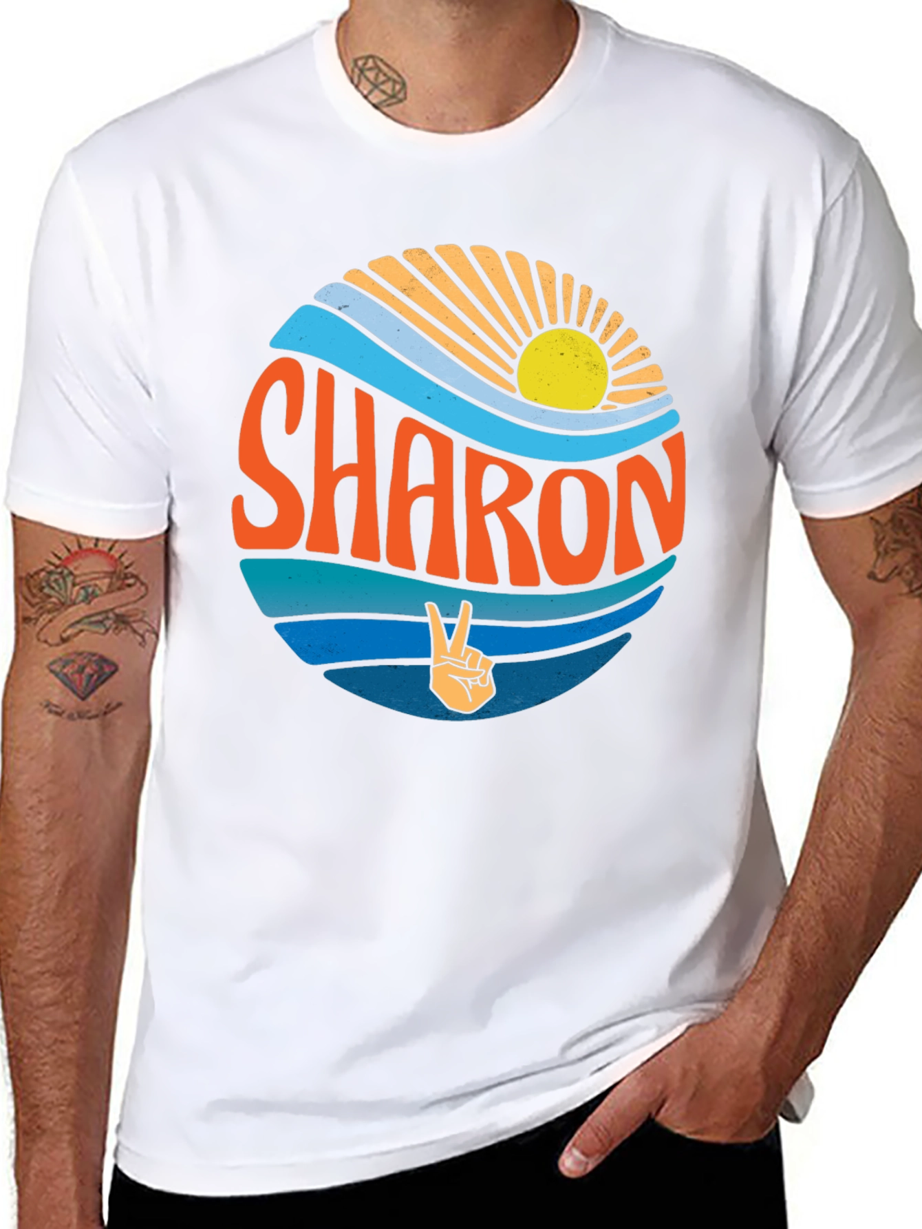 Sharon Retro Graphic Tee - Peace & Sunshine