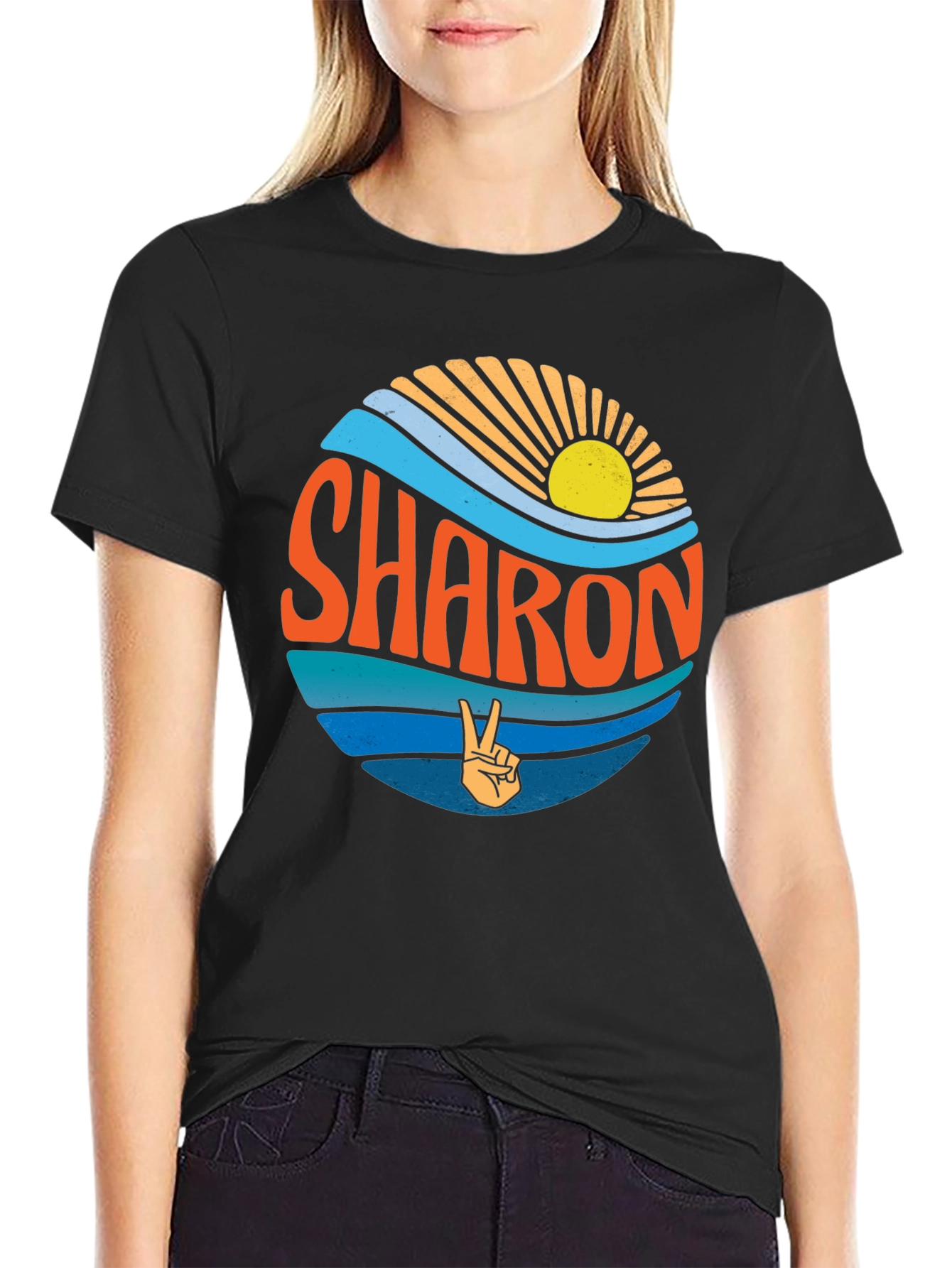 Sharon Retro Graphic Tee - Peace & Sunshine