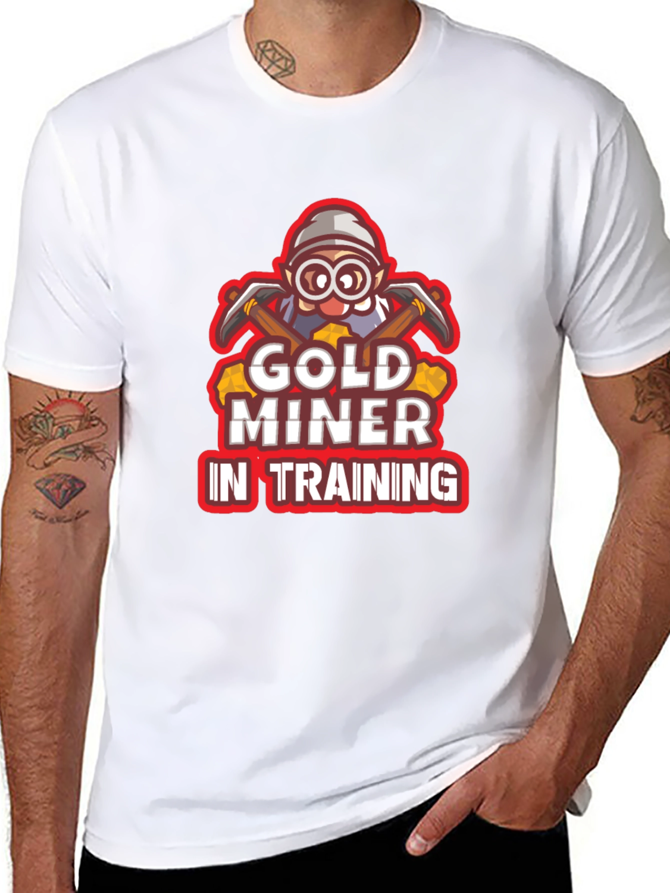 Gold Miner In Training Black T-Shirt