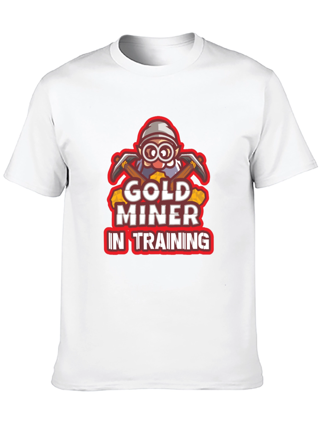 Gold Miner In Training Black T-Shirt
