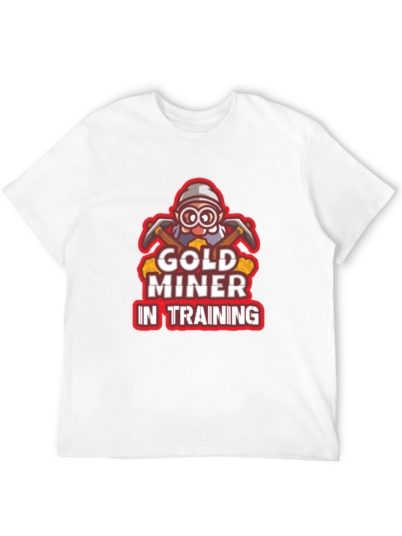 Gold Miner In Training Black T-Shirt