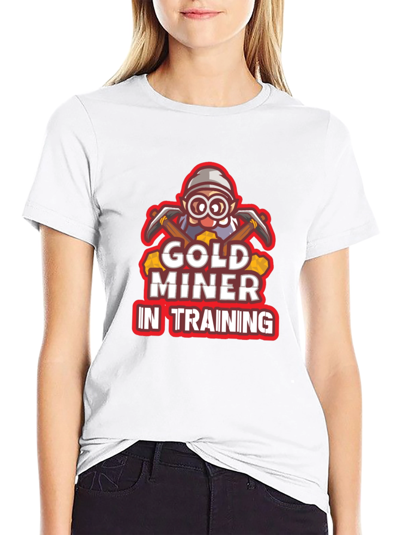 Gold Miner In Training Black T-Shirt