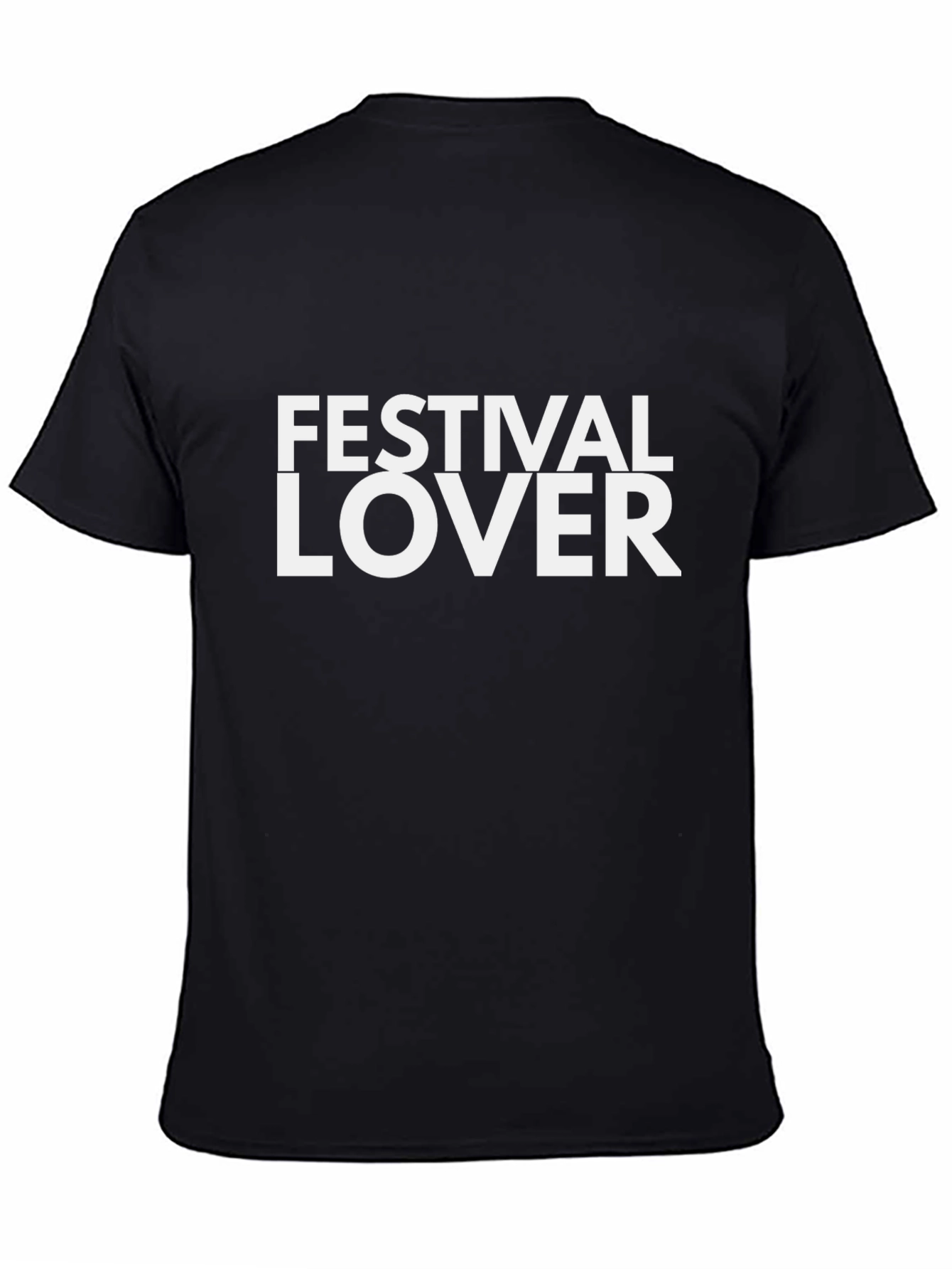 Festival Lover Graphic T-Shirt - Black Cotton Tee