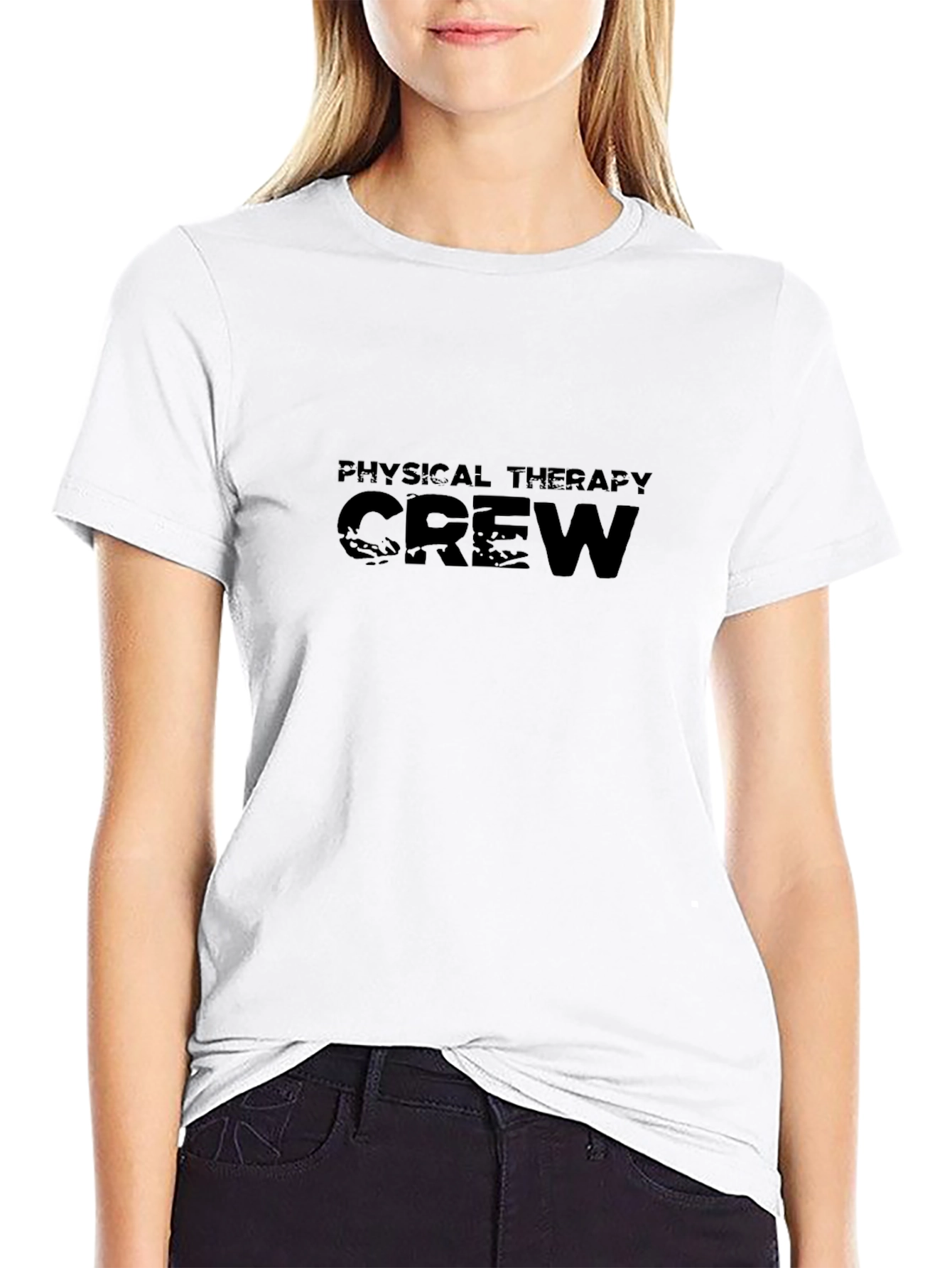 Physical Therapy Crew Black T-Shirt