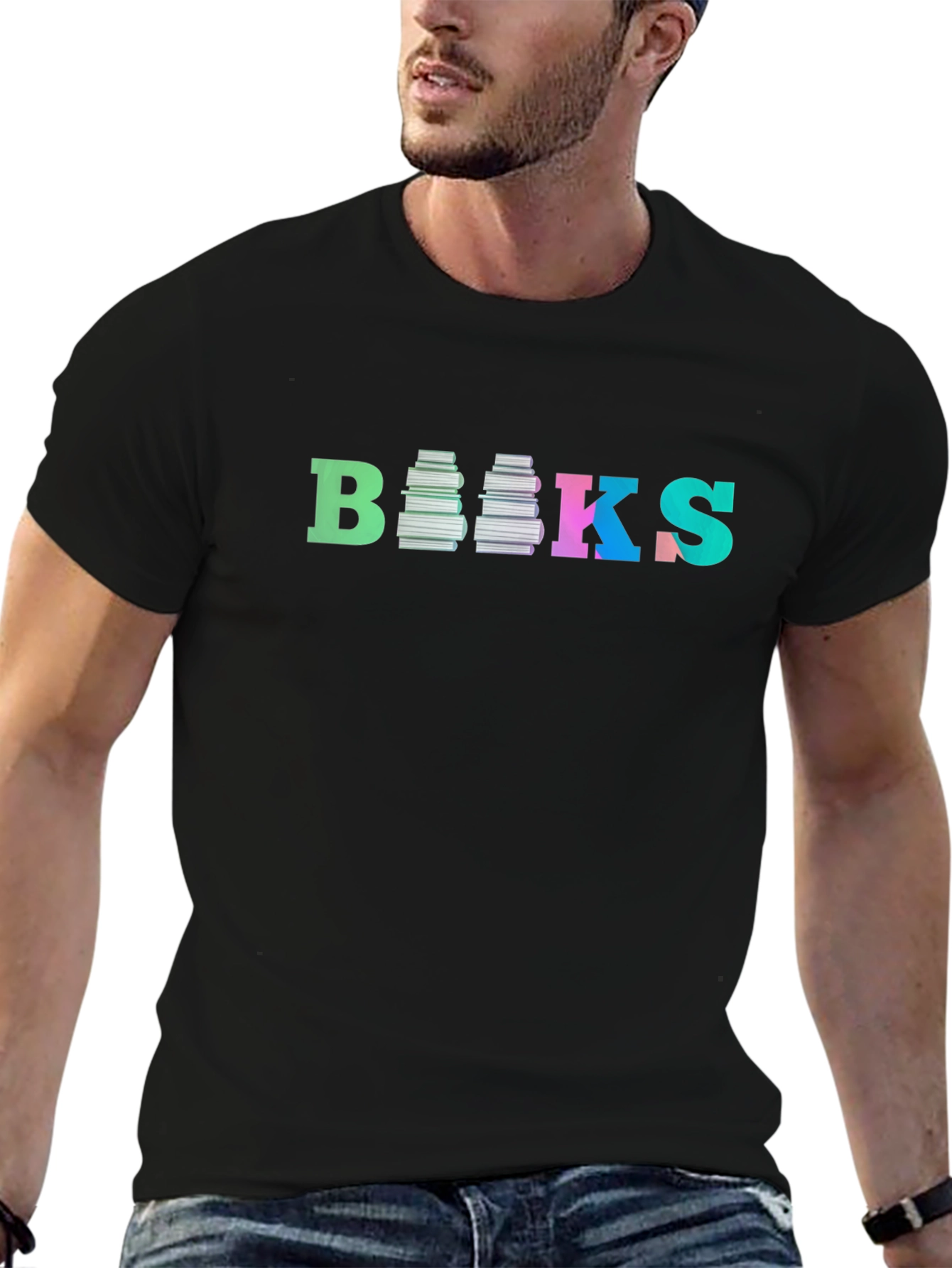 Colorful Books Graphic T-Shirt
