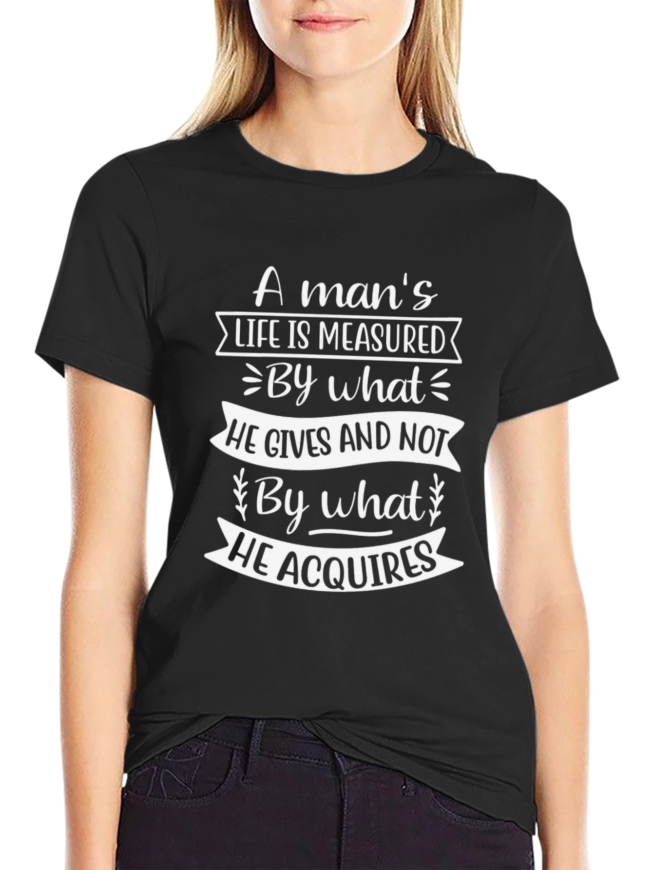 Inspirational Quote Graphic T-Shirt