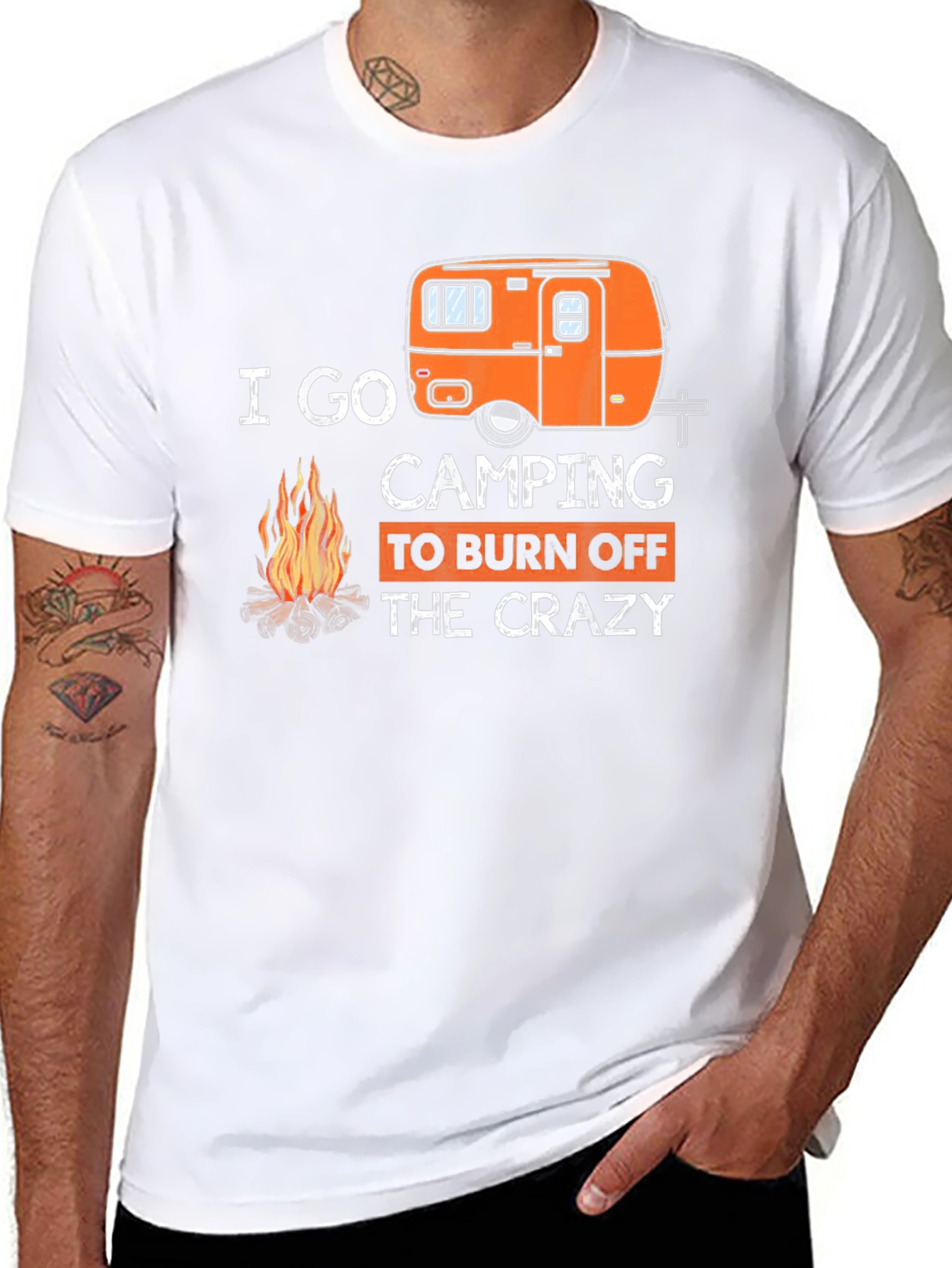 I Go Camping to Burn Off the Crazy T-Shirt
