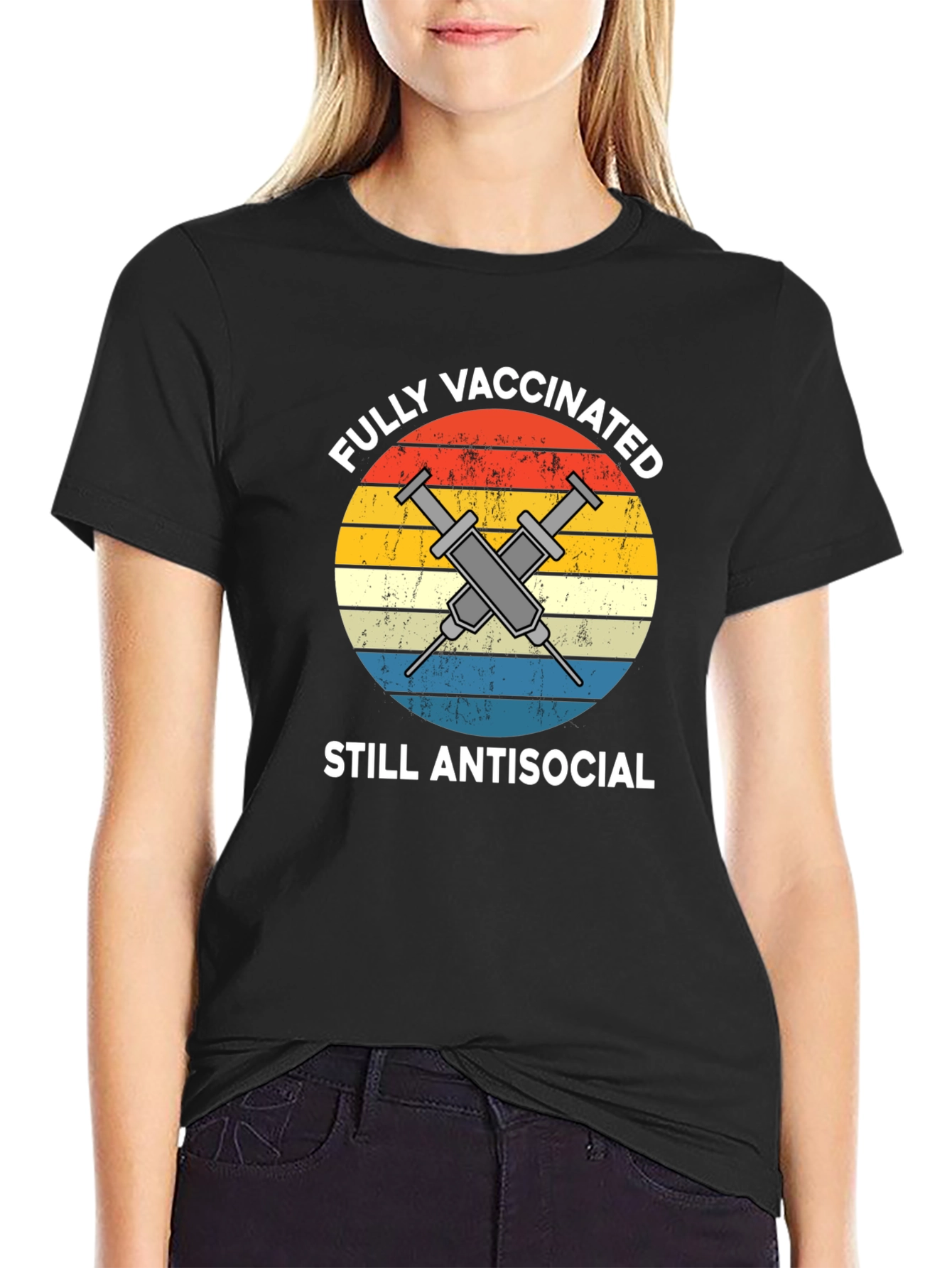 Fully Vaccinated Still Antisocial Graphic Tee