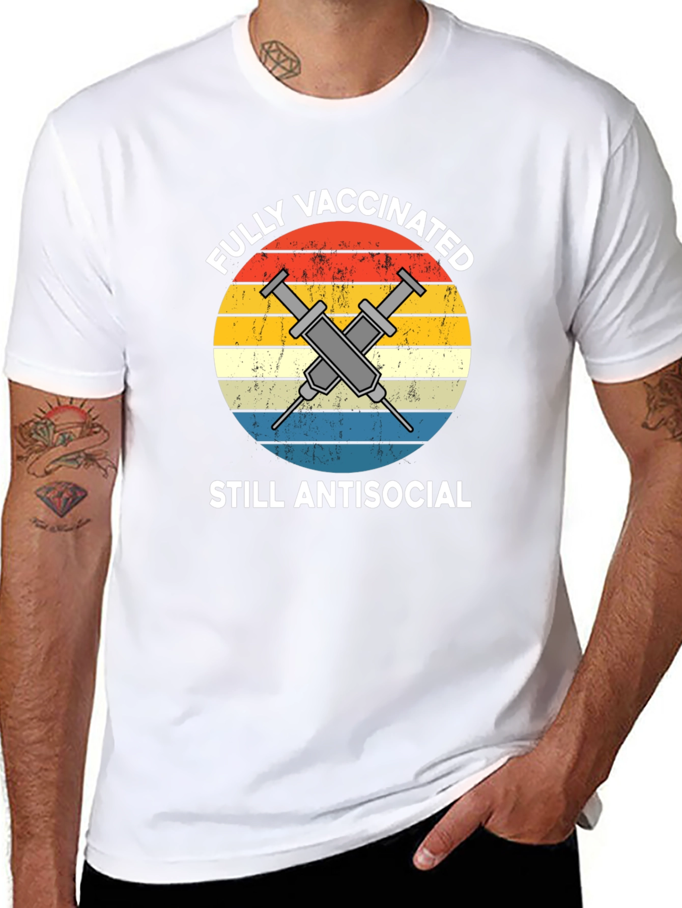 Fully Vaccinated Still Antisocial Graphic Tee