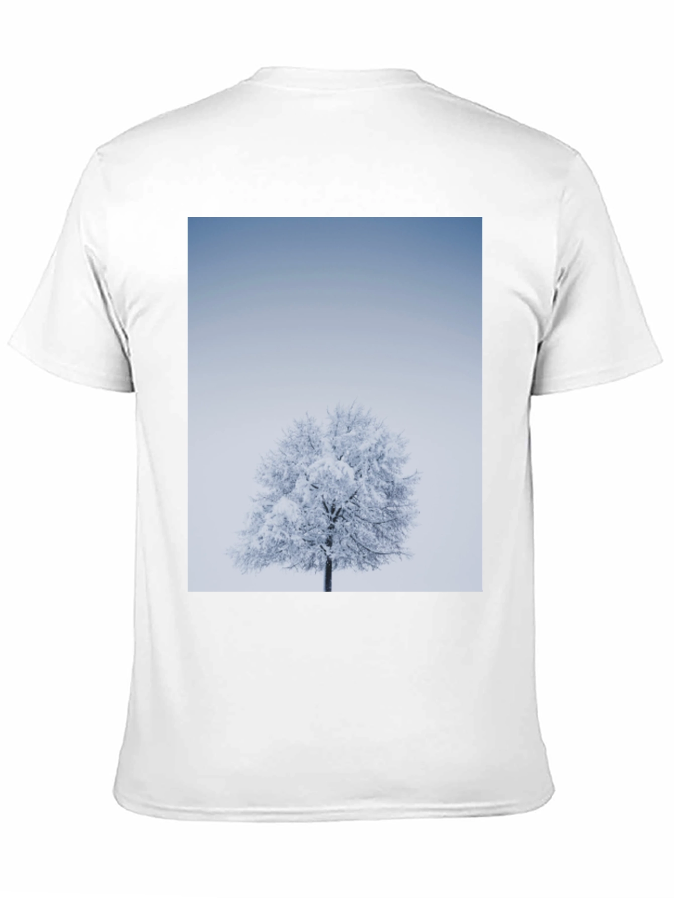 Winter Tree Graphic Tee - Stylish Black T-Shirt