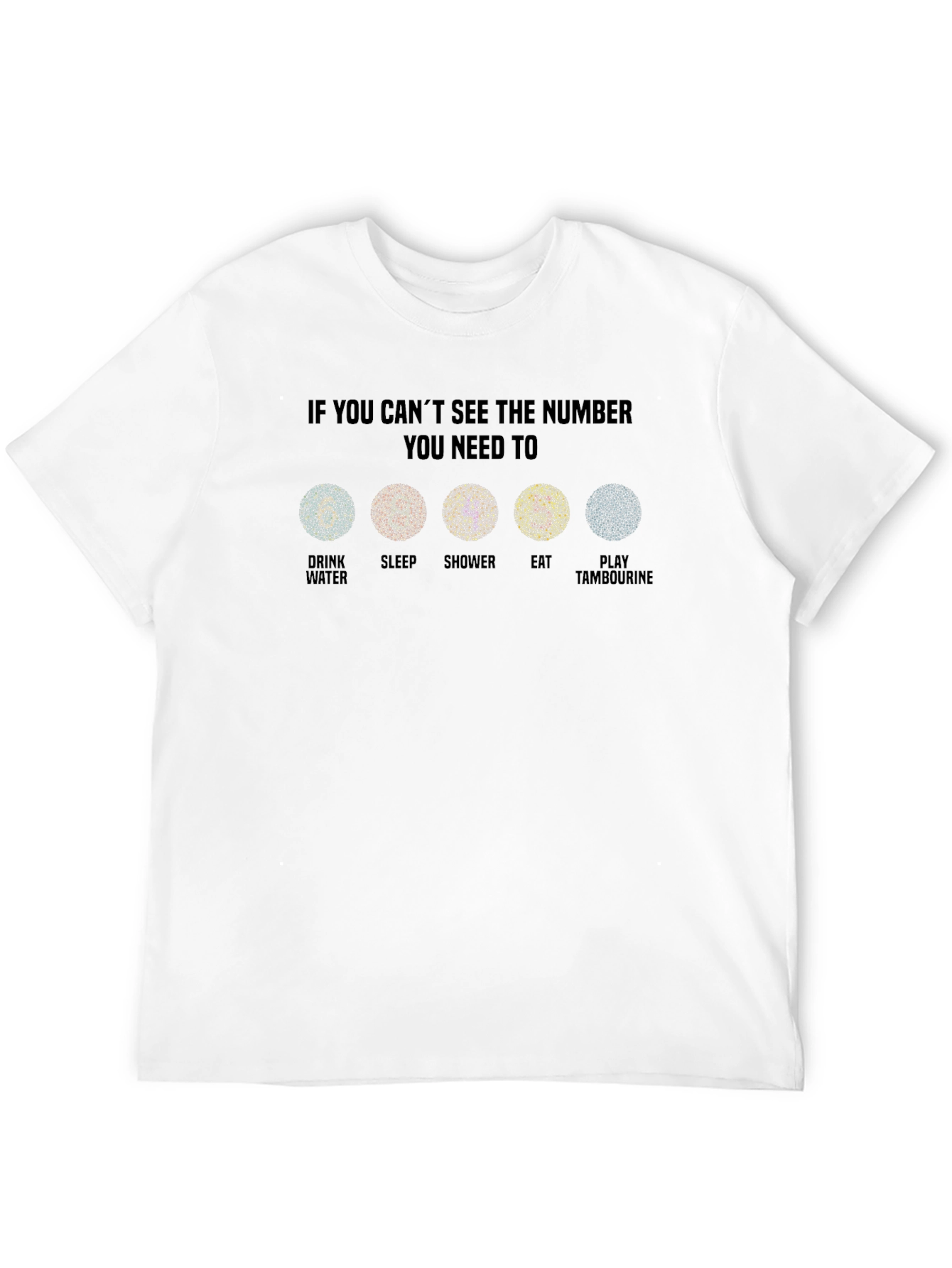 Funny Ishihara Test T-Shirt Health Humor Tee