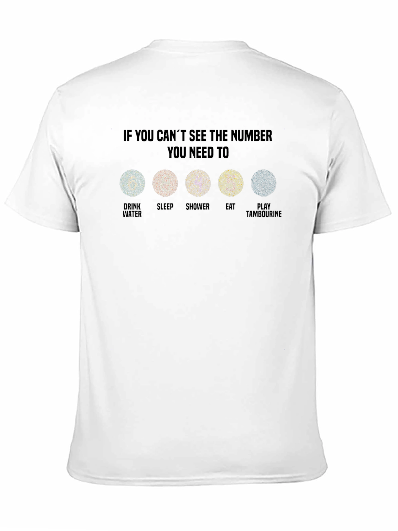 Funny Ishihara Test T-Shirt Health Humor Tee