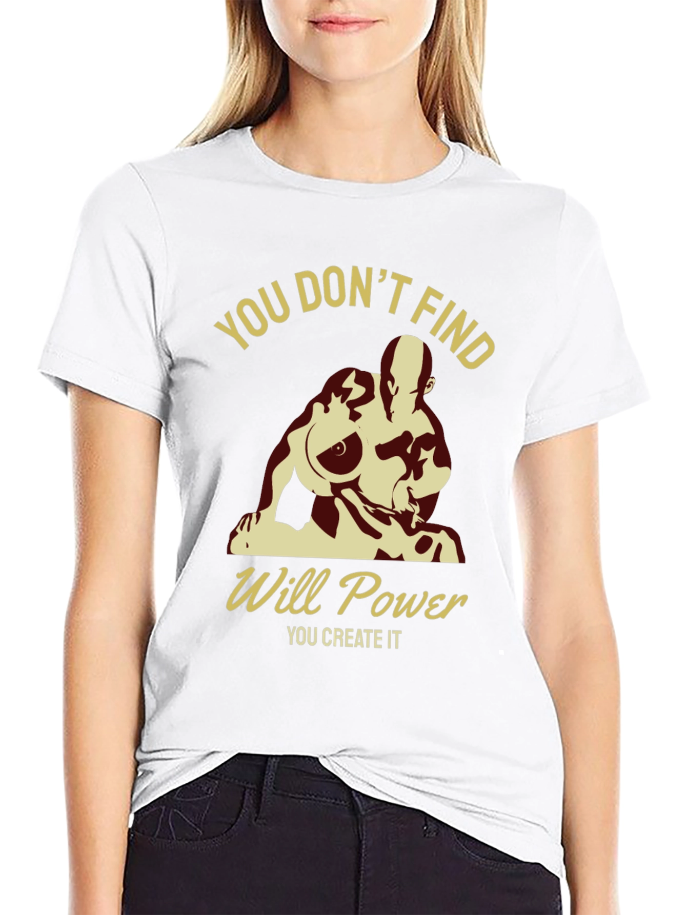 Motivational Will Power Graphic T-Shirt