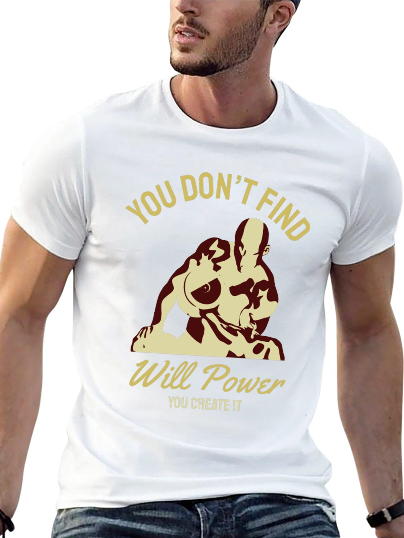 Motivational Will Power Graphic T-Shirt