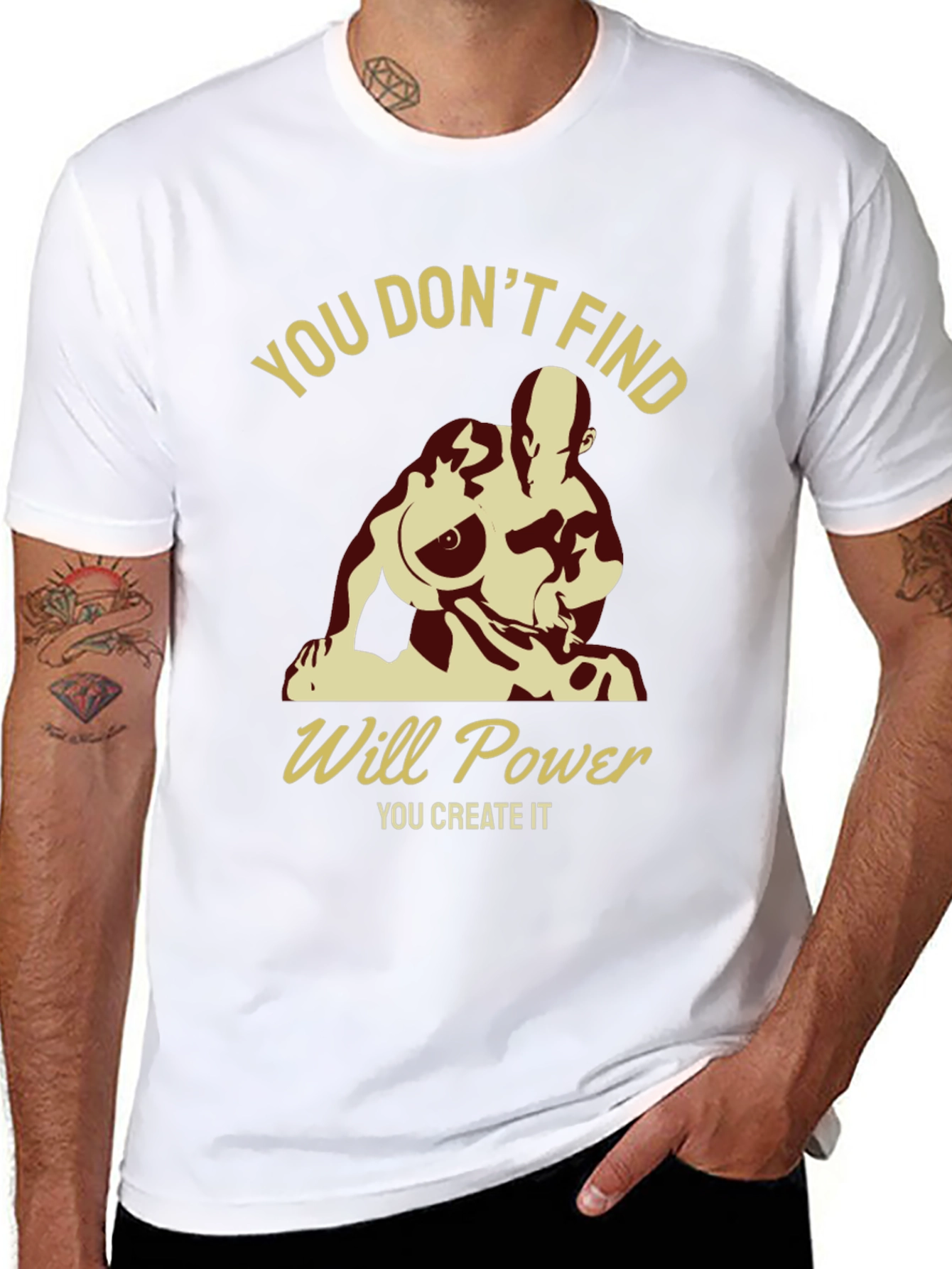 Motivational Will Power Graphic T-Shirt