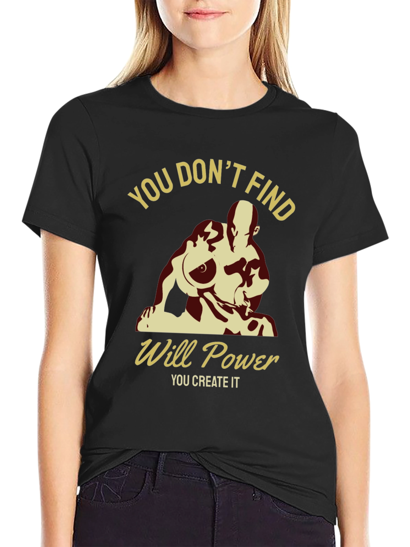 Motivational Will Power Graphic T-Shirt