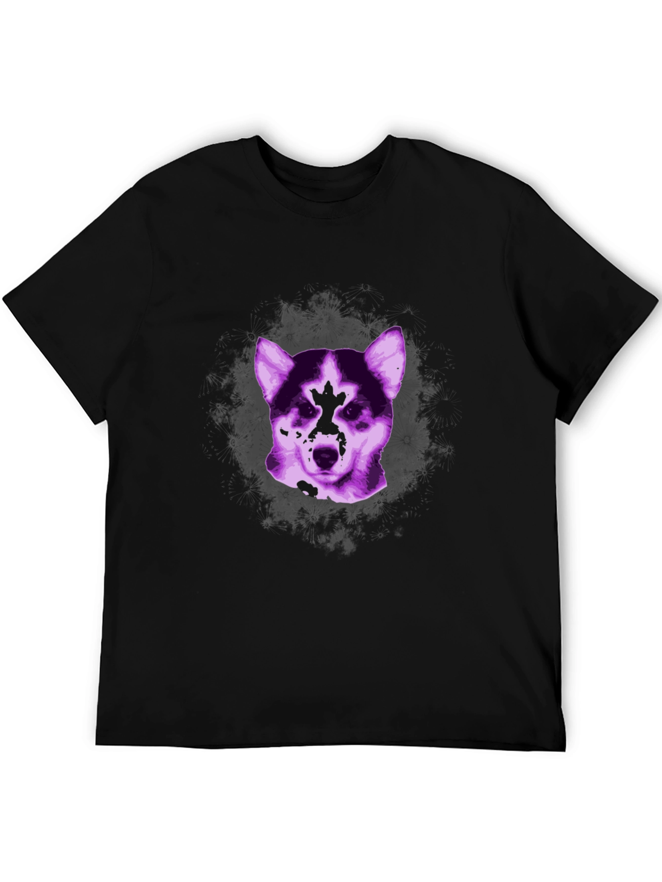 Dog Graphic Tee - Stylish Unisex Black T-Shirt