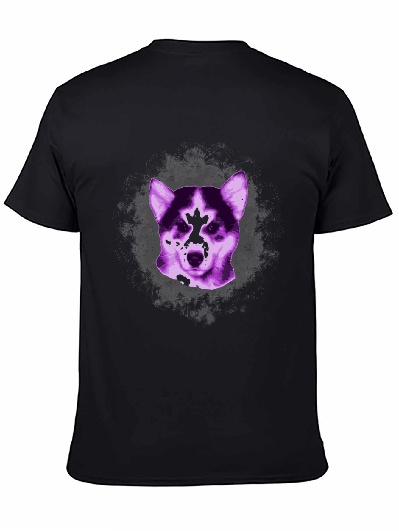 Dog Graphic Tee - Stylish Unisex Black T-Shirt