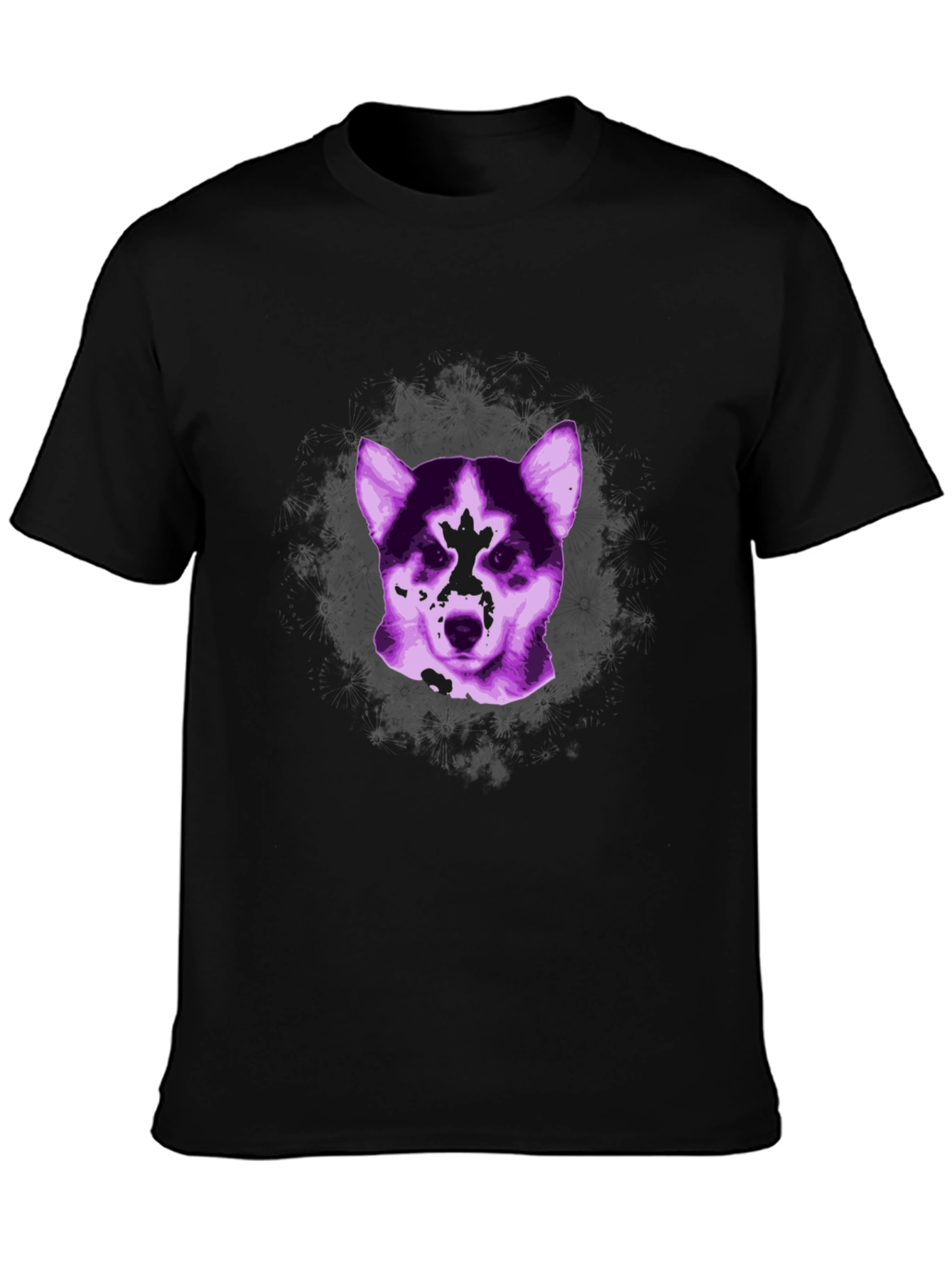 Dog Graphic Tee - Stylish Unisex Black T-Shirt