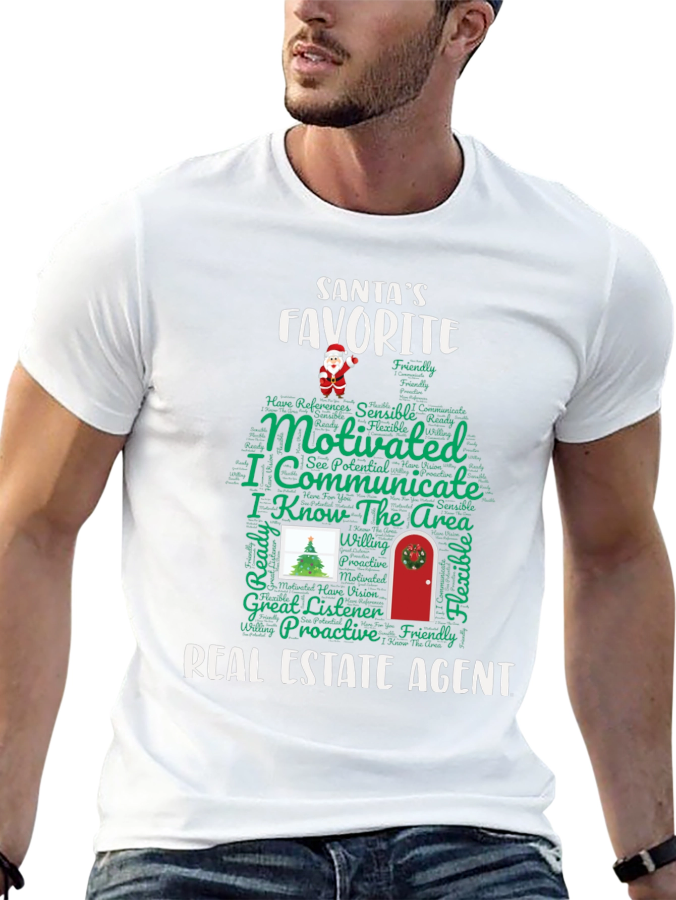 Santas Favorite Real Estate Agent Tee