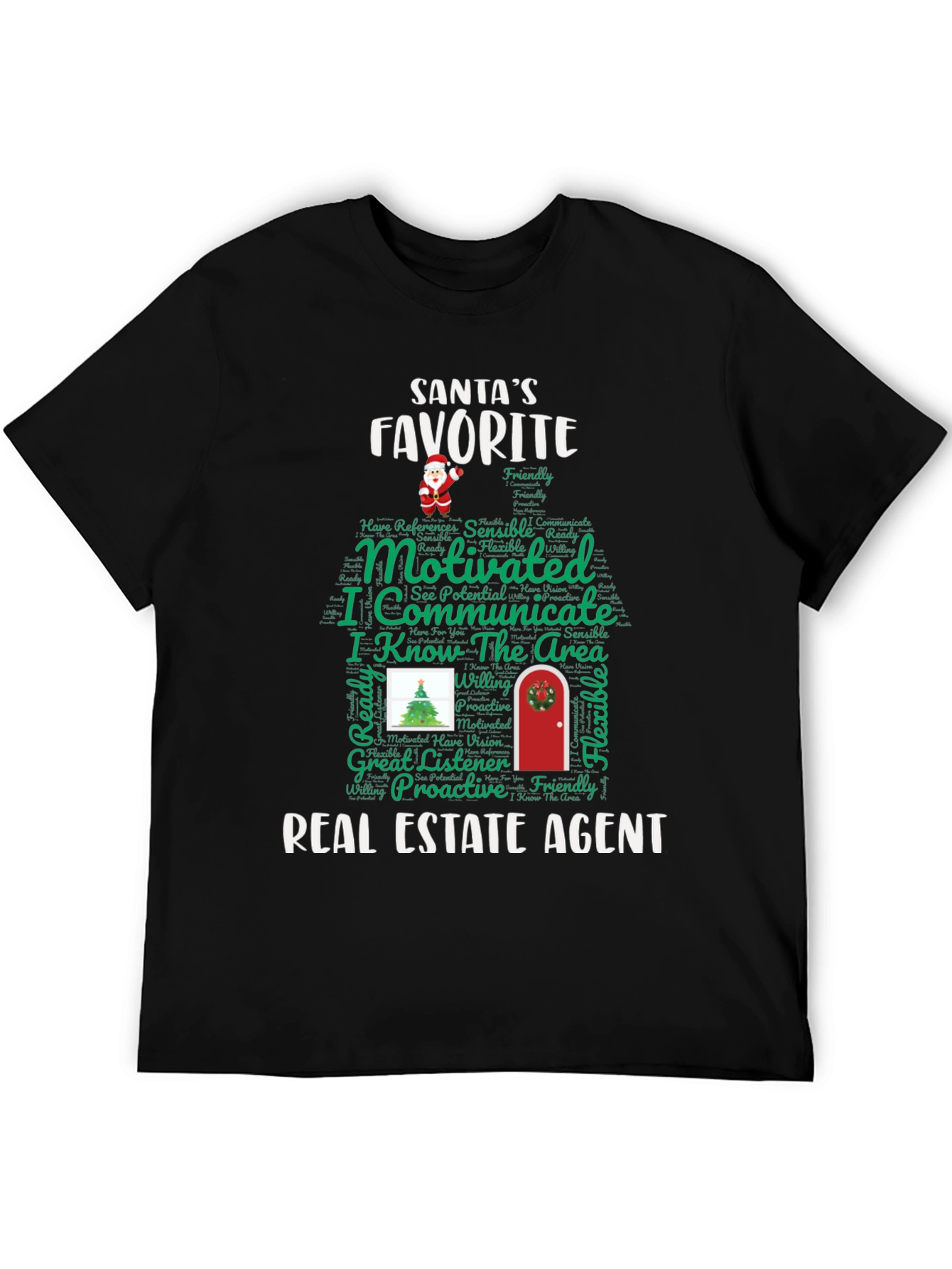 Santas Favorite Real Estate Agent Tee