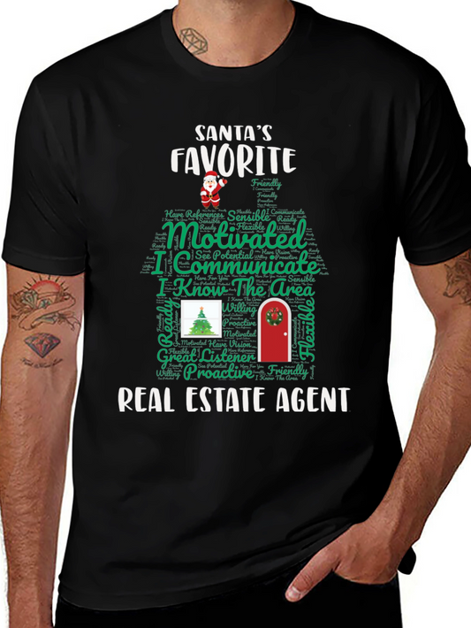 Santas Favorite Real Estate Agent Tee