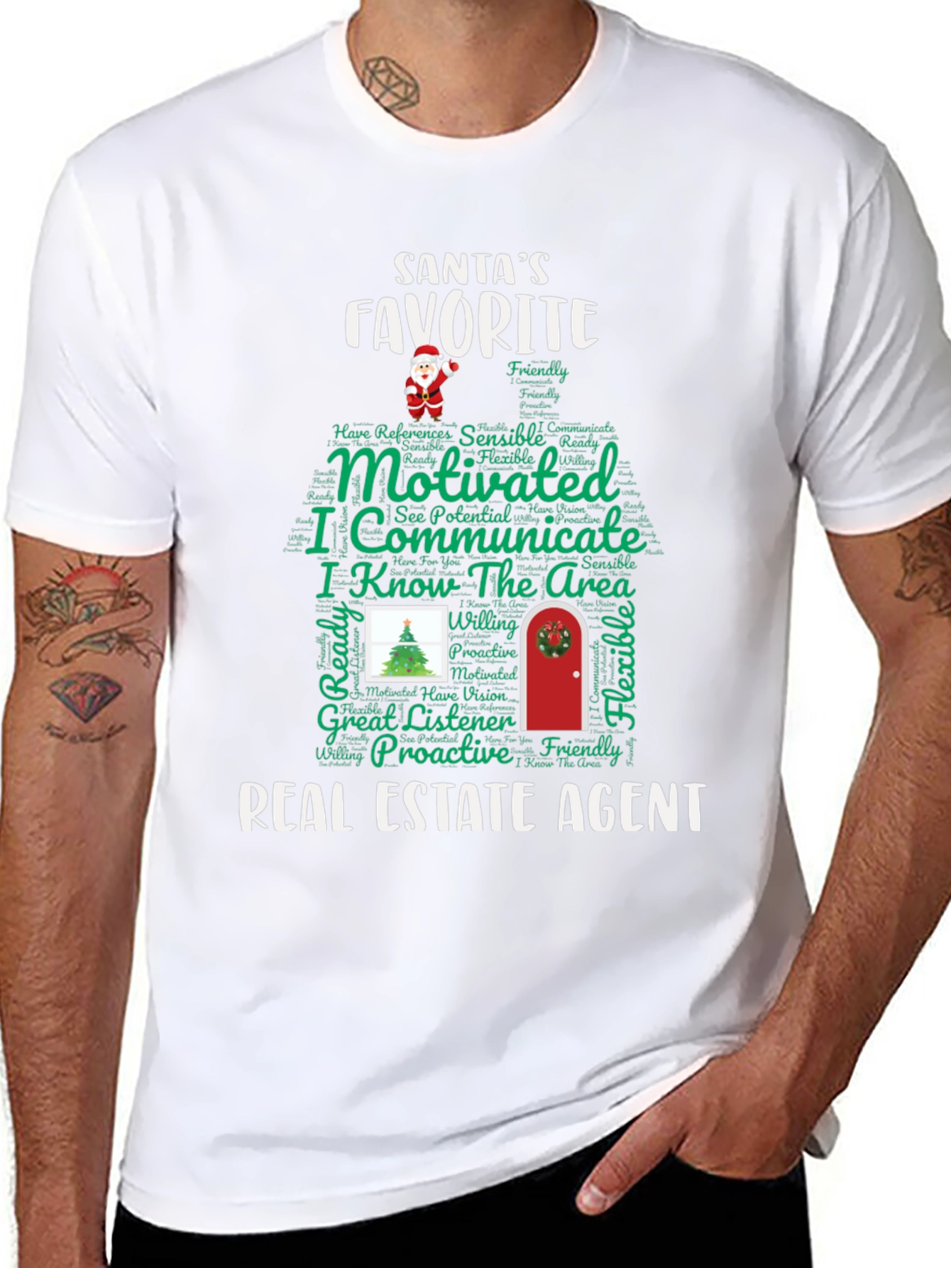 Santas Favorite Real Estate Agent Tee