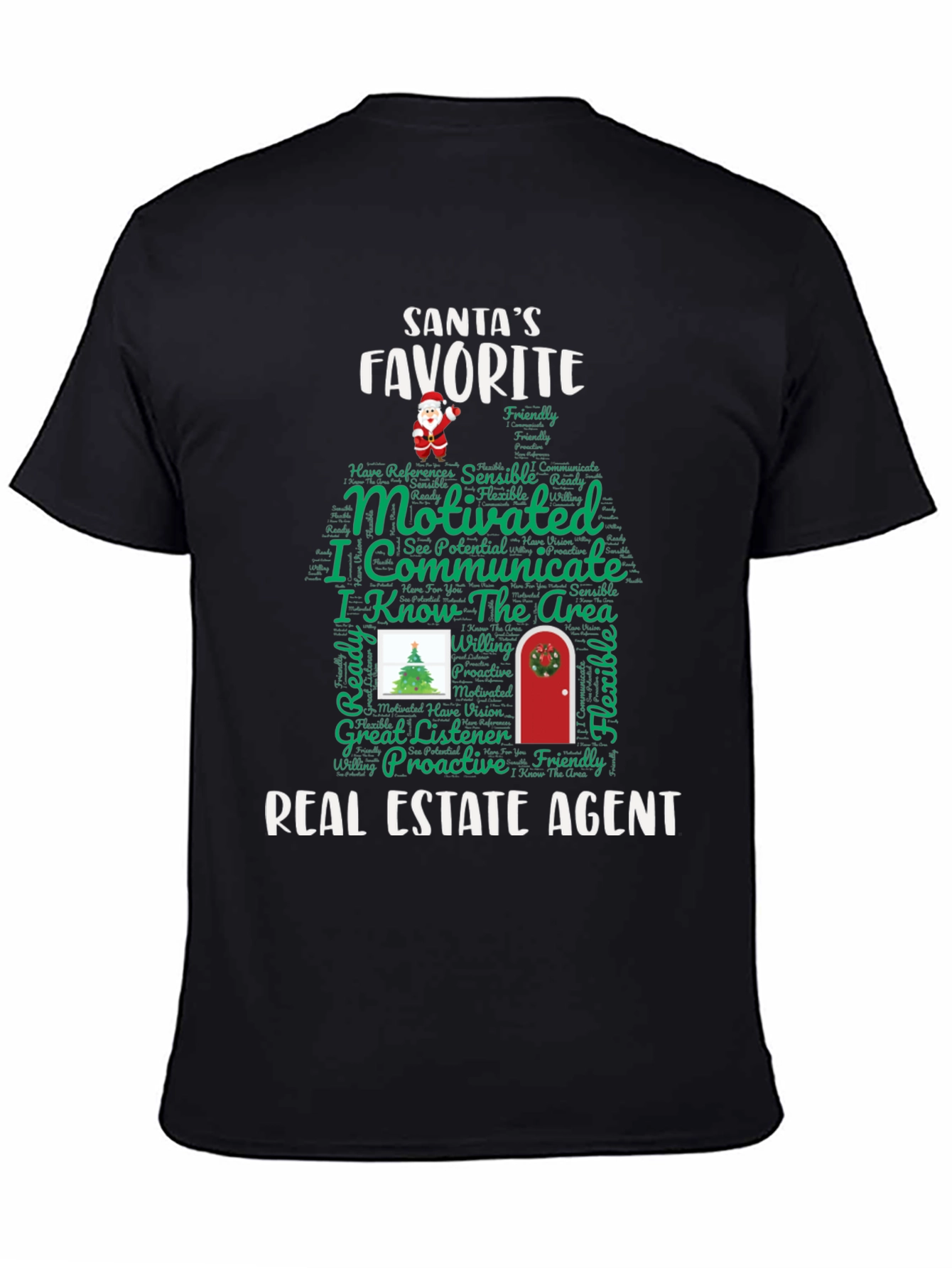 Santas Favorite Real Estate Agent Tee