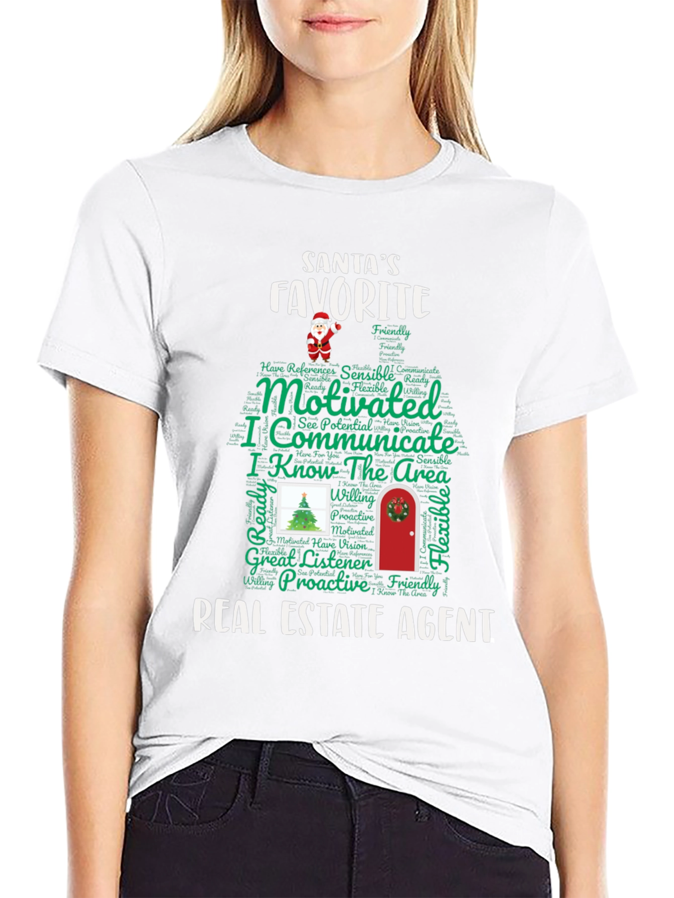 Santas Favorite Real Estate Agent Tee