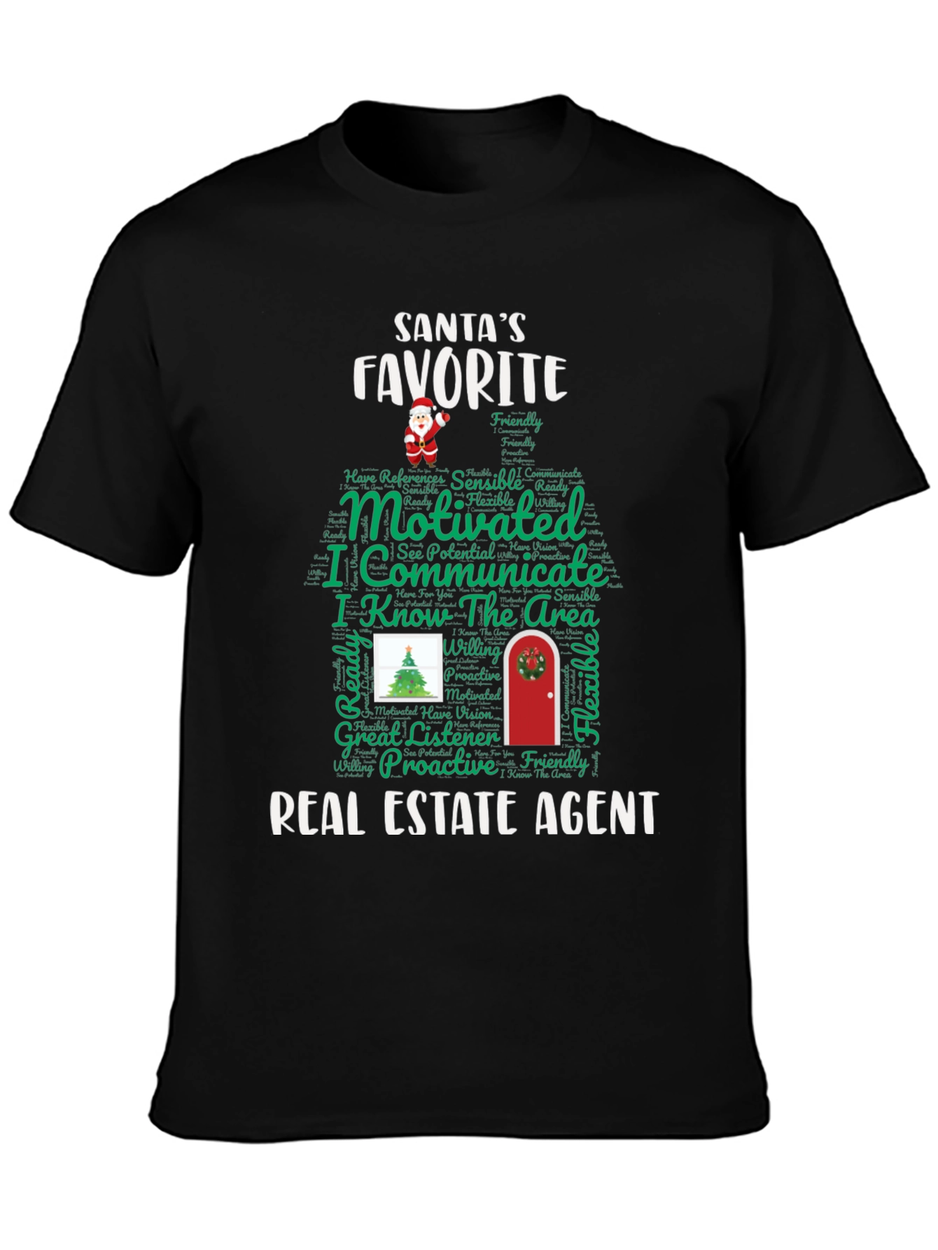 Santas Favorite Real Estate Agent Tee
