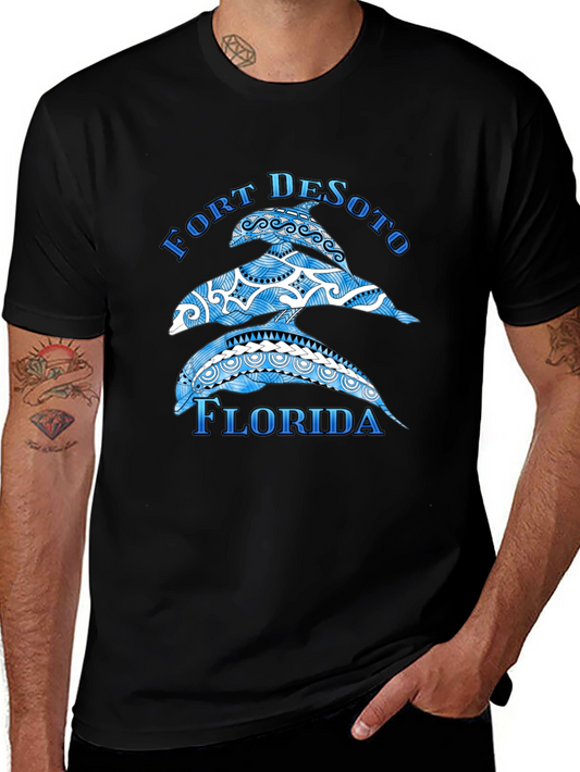 Fort DeSoto Florida Dolphin T-Shirt