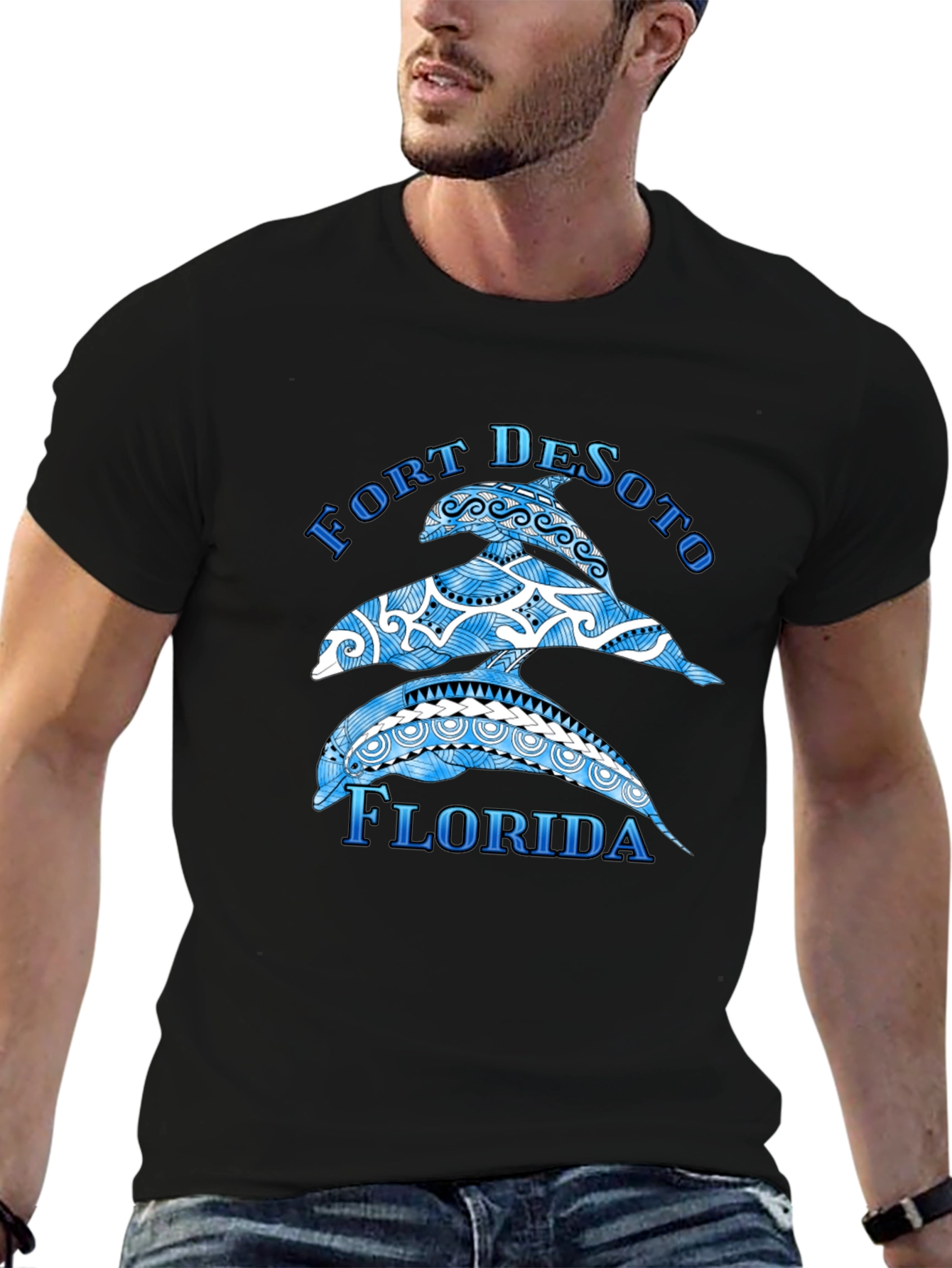 Fort DeSoto Florida Dolphin T-Shirt