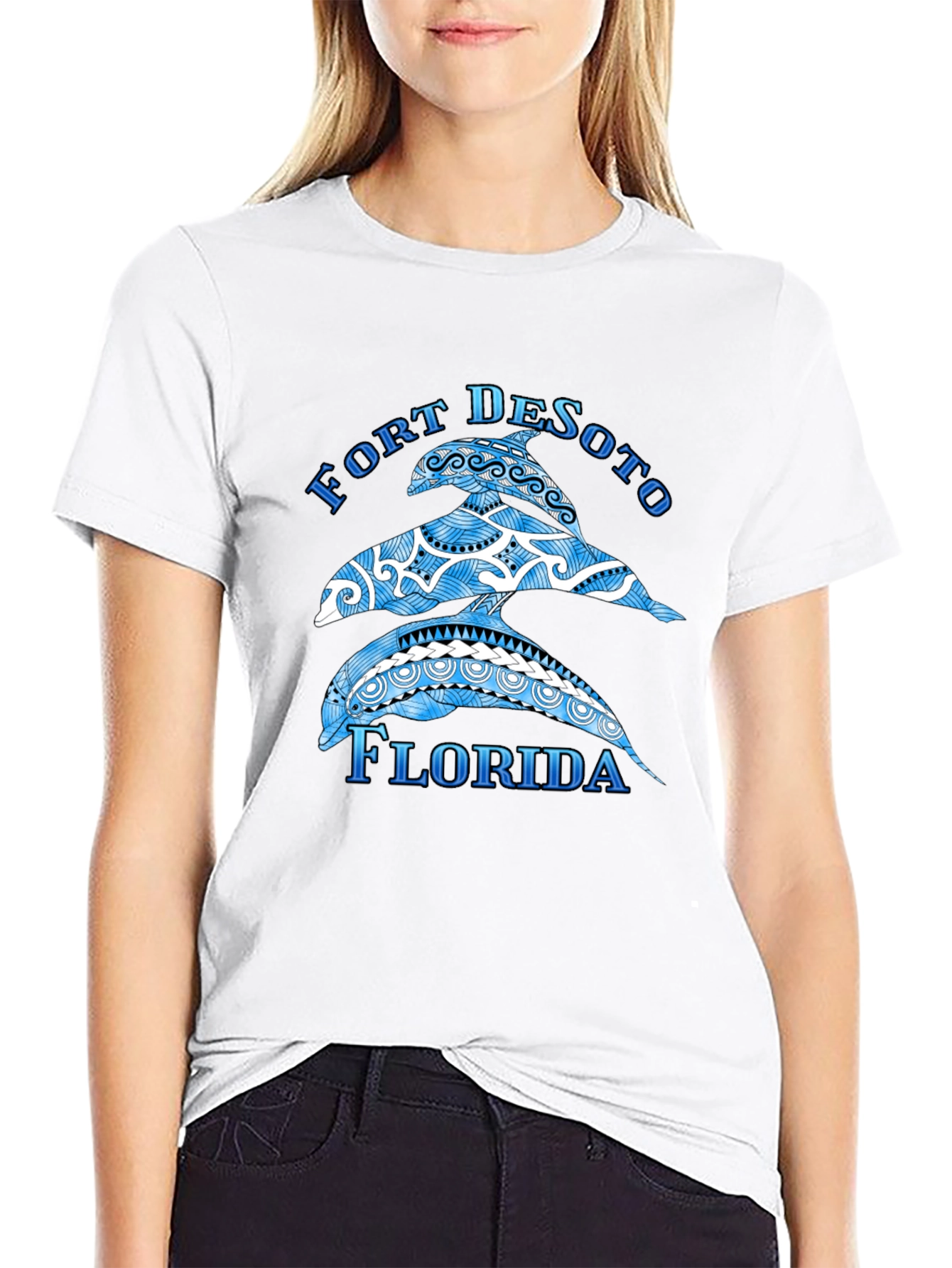Fort DeSoto Florida Dolphin T-Shirt
