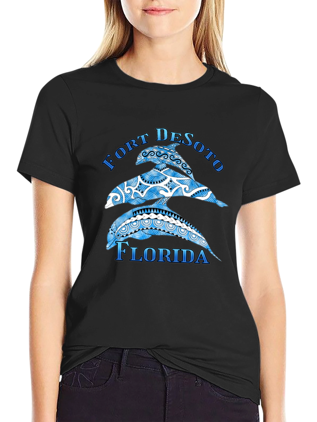 Fort DeSoto Florida Dolphin T-Shirt