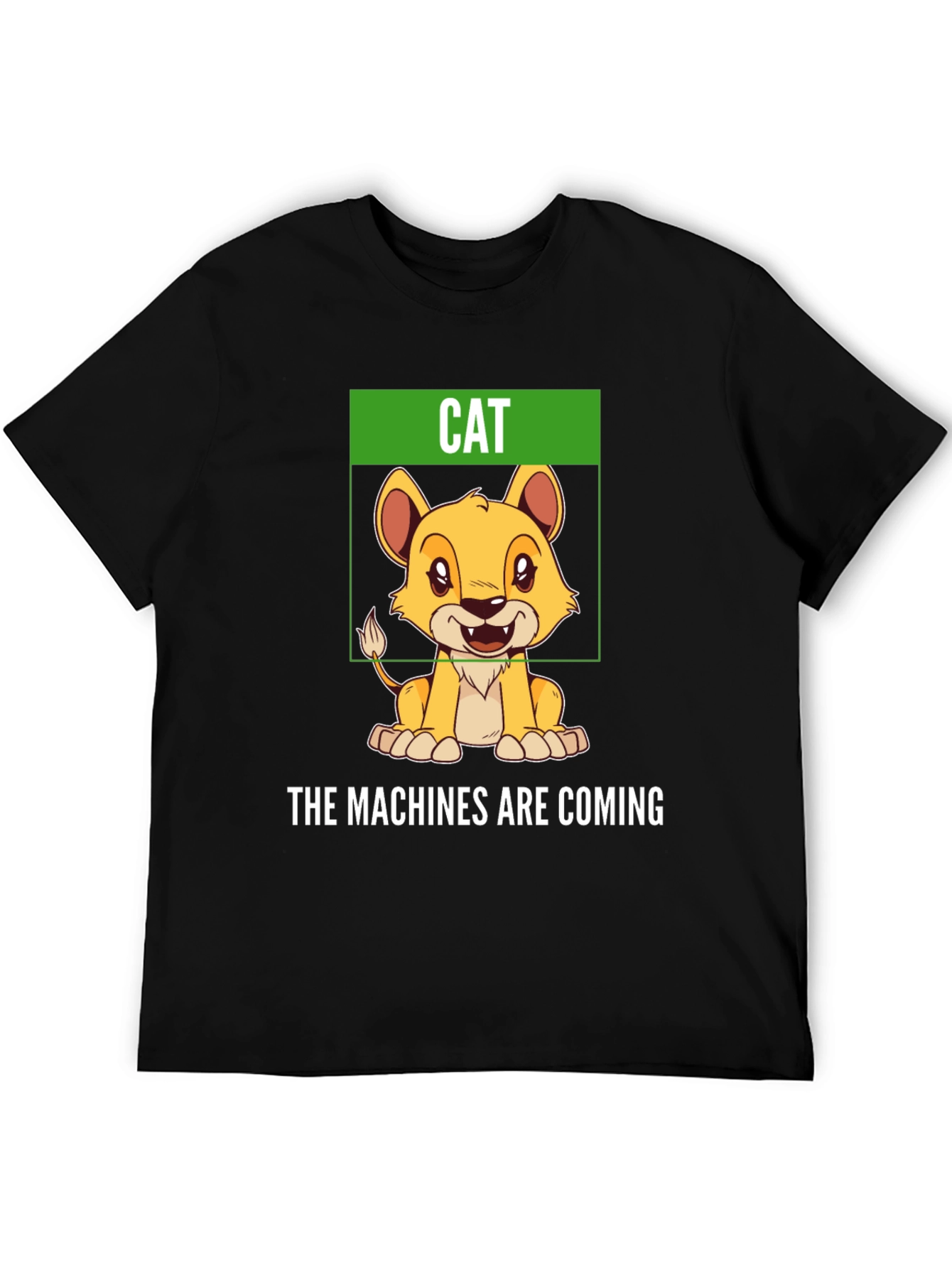 Humorous Cat T-Shirt - The Machines Are Coming