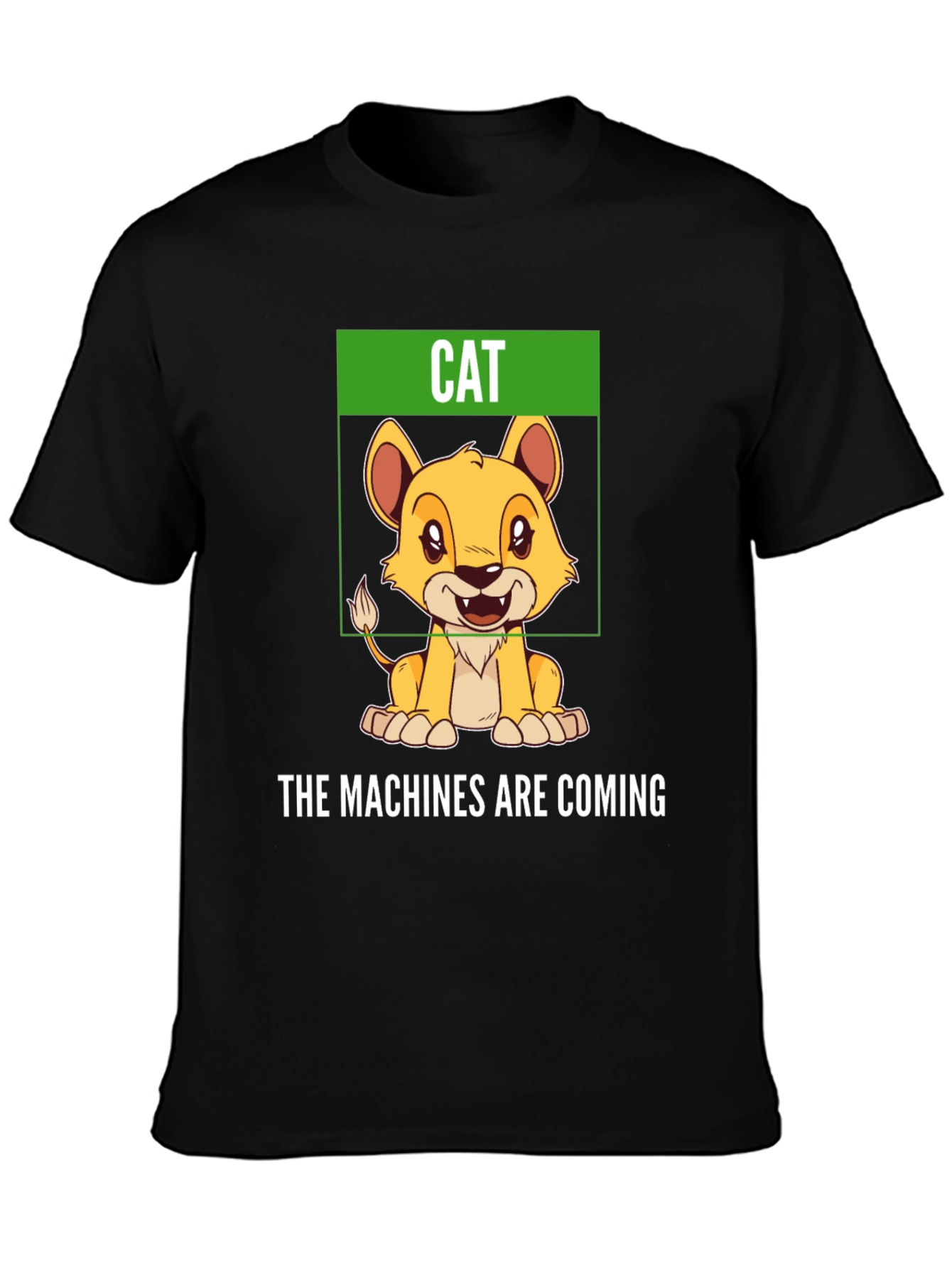 Humorous Cat T-Shirt - The Machines Are Coming