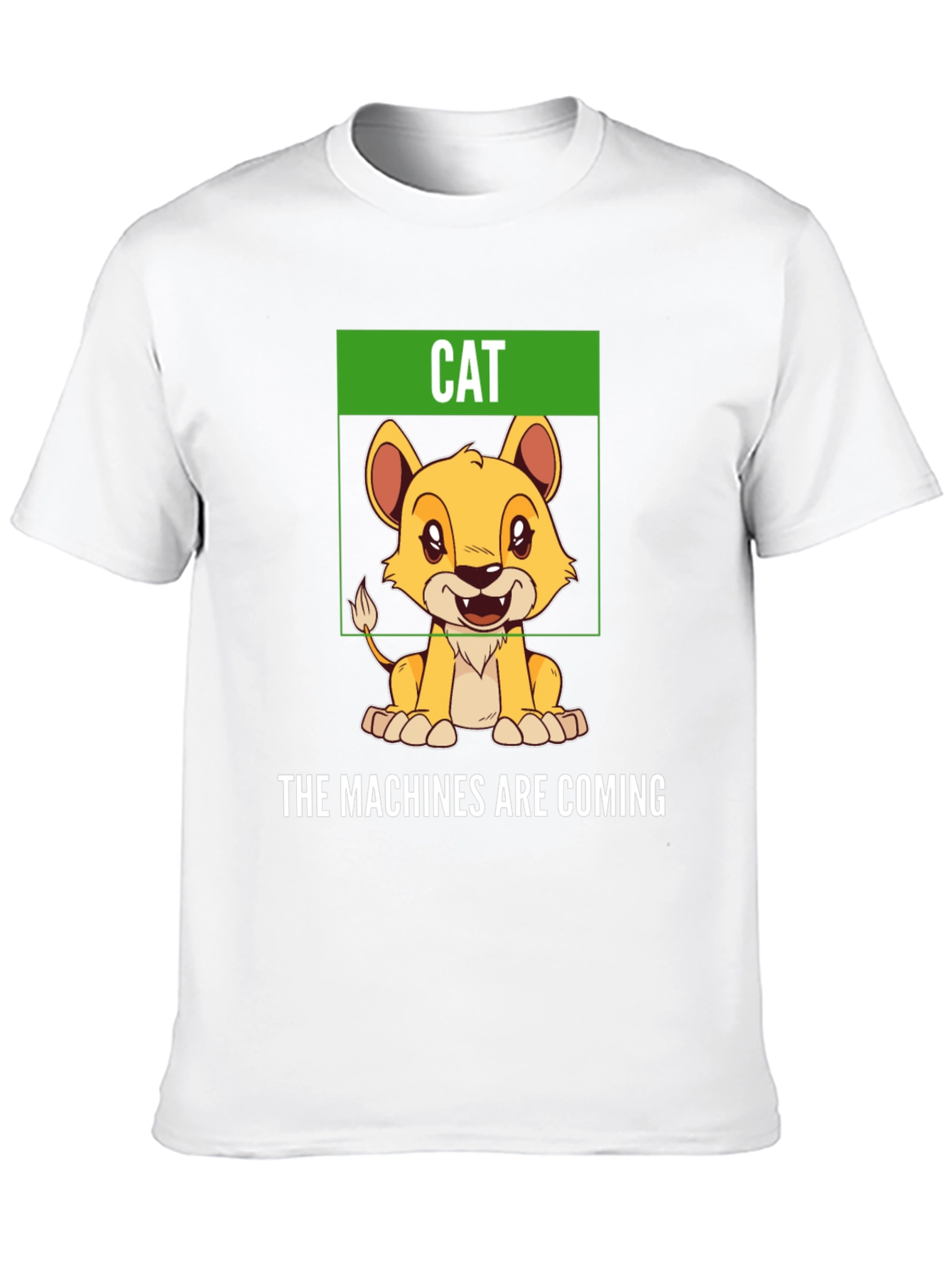 Humorous Cat T-Shirt - The Machines Are Coming