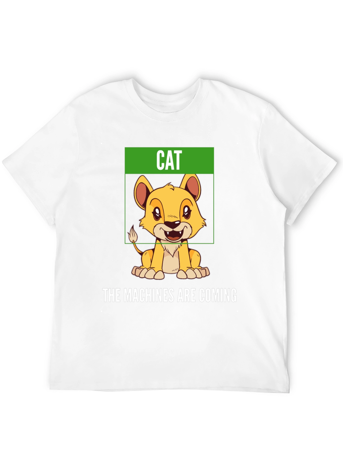 Humorous Cat T-Shirt - The Machines Are Coming