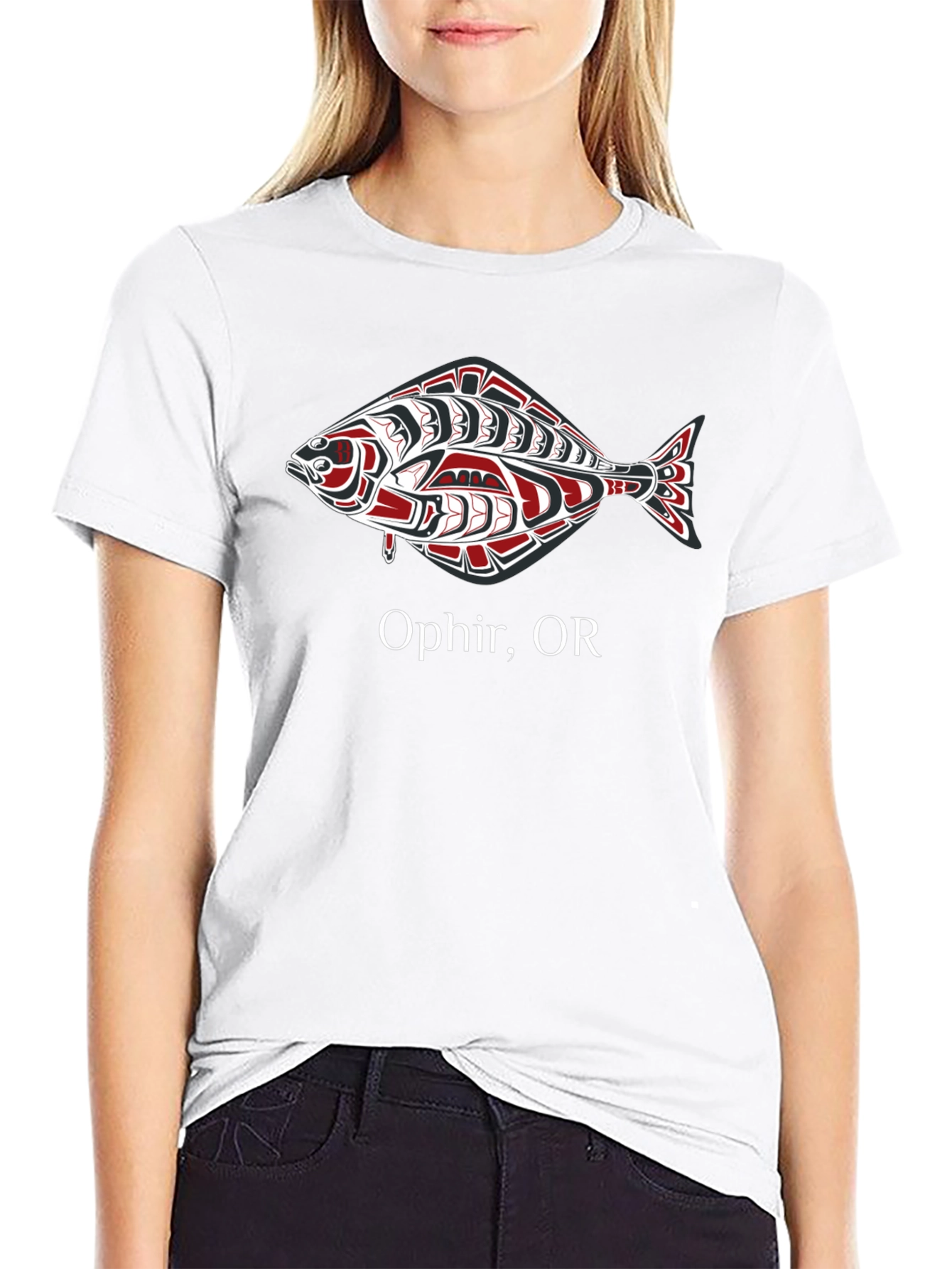 Ophir OR Fish Graphic T-Shirt - Black
