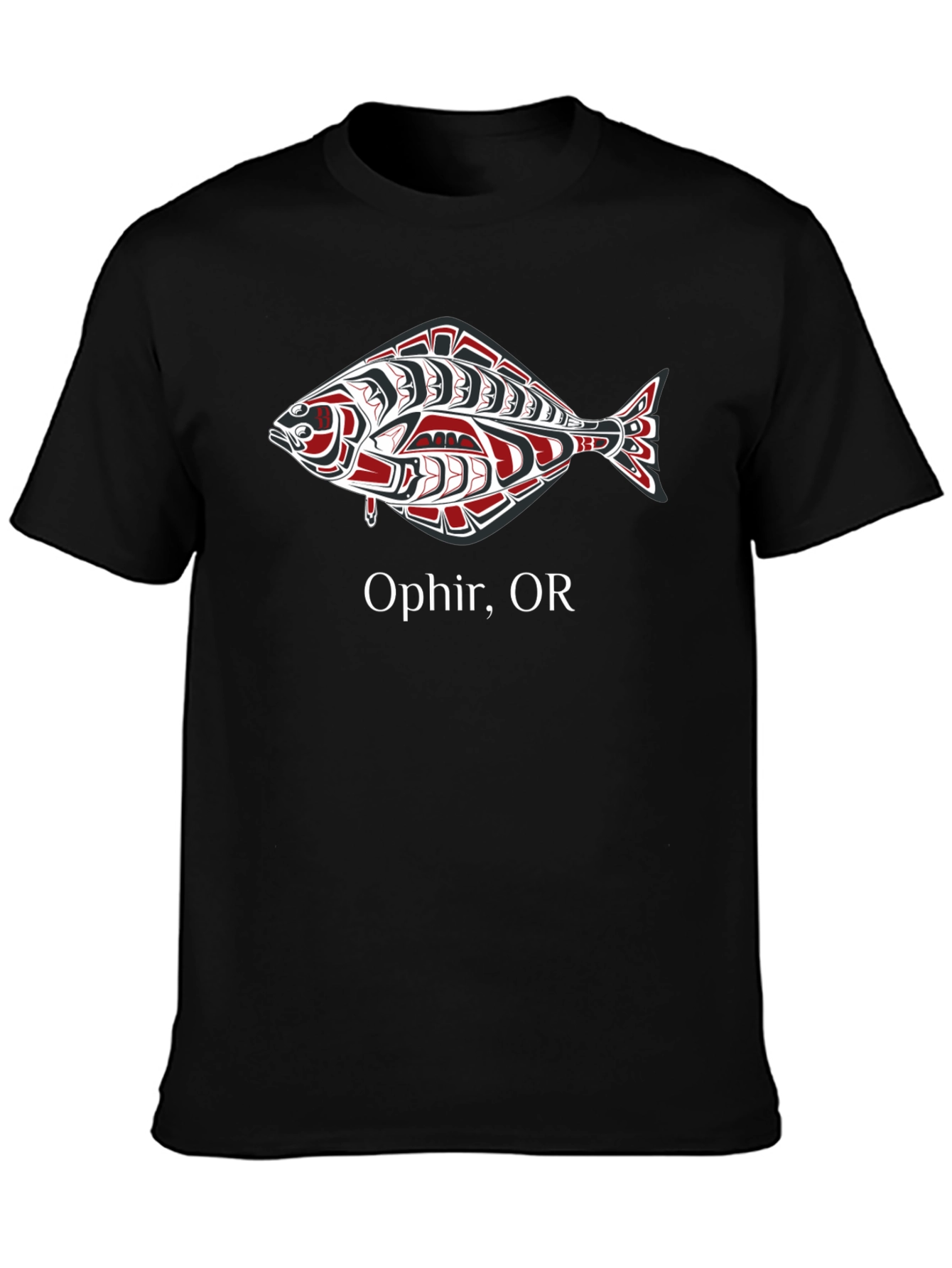 Ophir OR Fish Graphic T-Shirt - Black